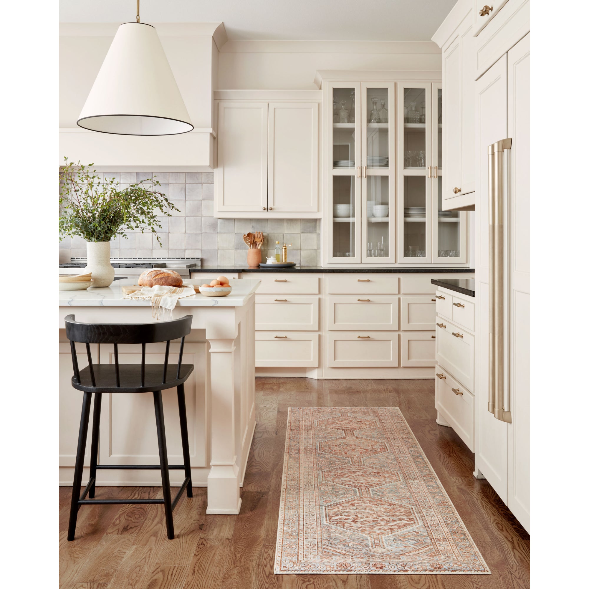 Chris Loves Julia x Loloi Jules Tangerine/Mist Rug