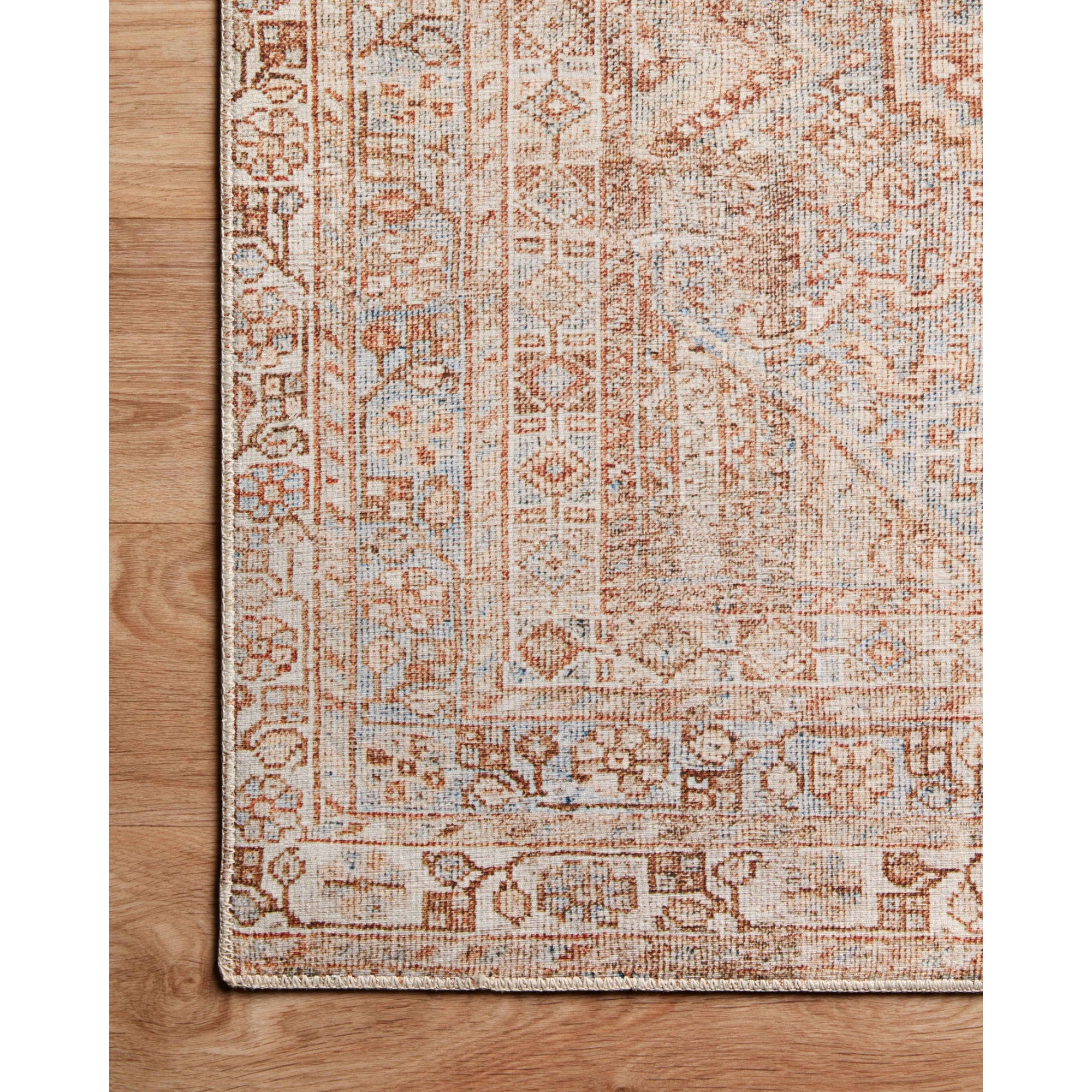 Chris Loves Julia x Loloi Jules Tangerine/Mist Rug