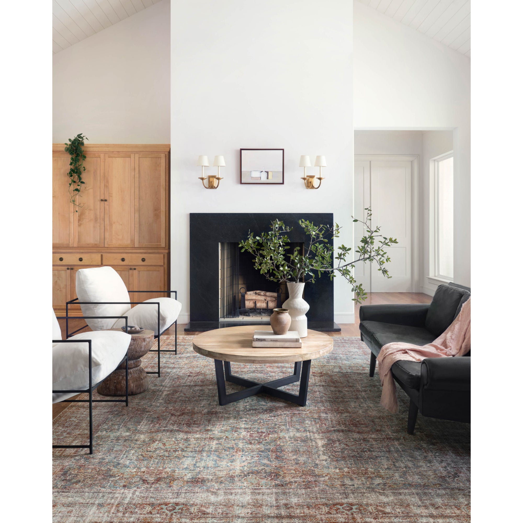 Chris Loves Julia x Loloi Jules Lagoon/Brick Rug