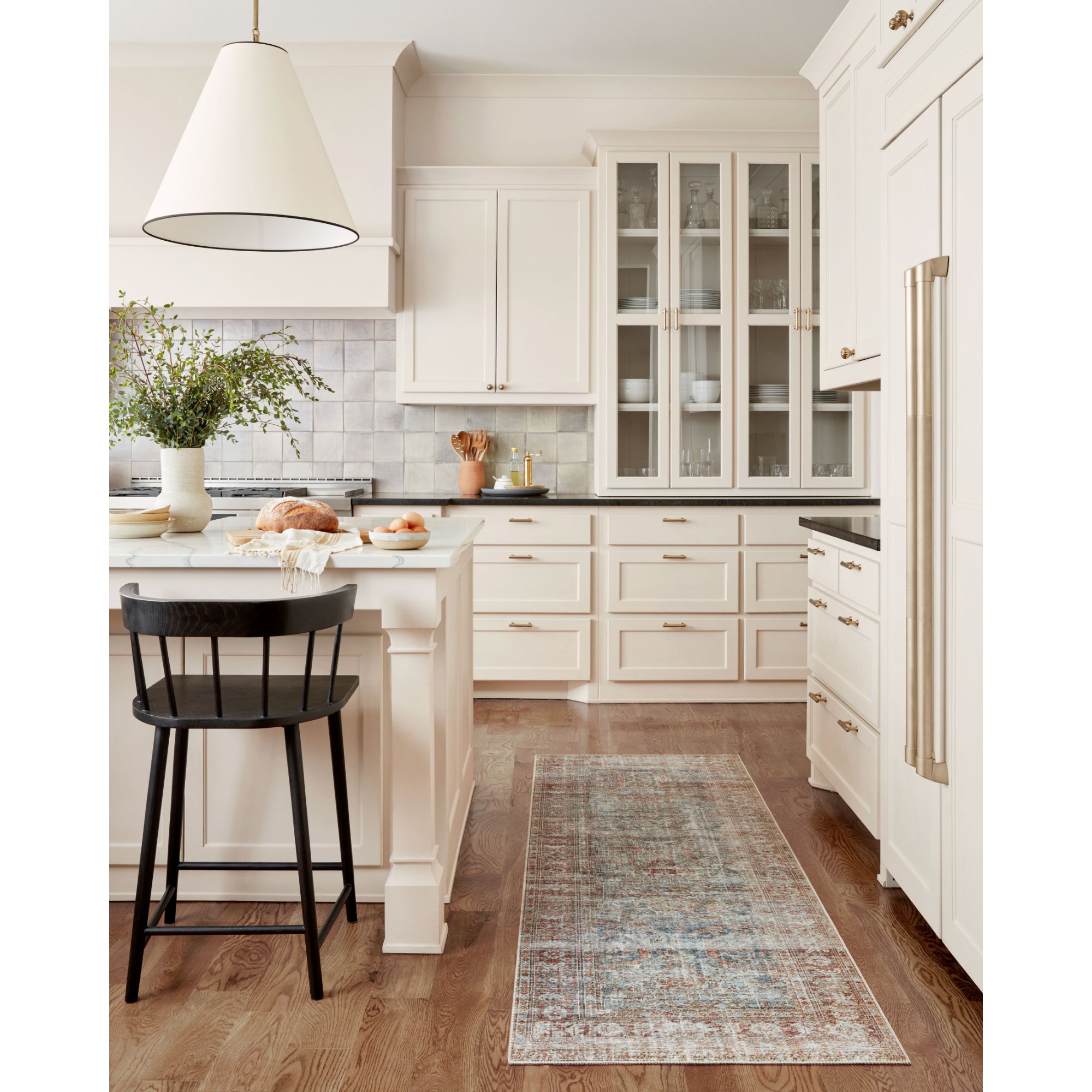 Chris Loves Julia x Loloi Jules Lagoon/Brick Rug