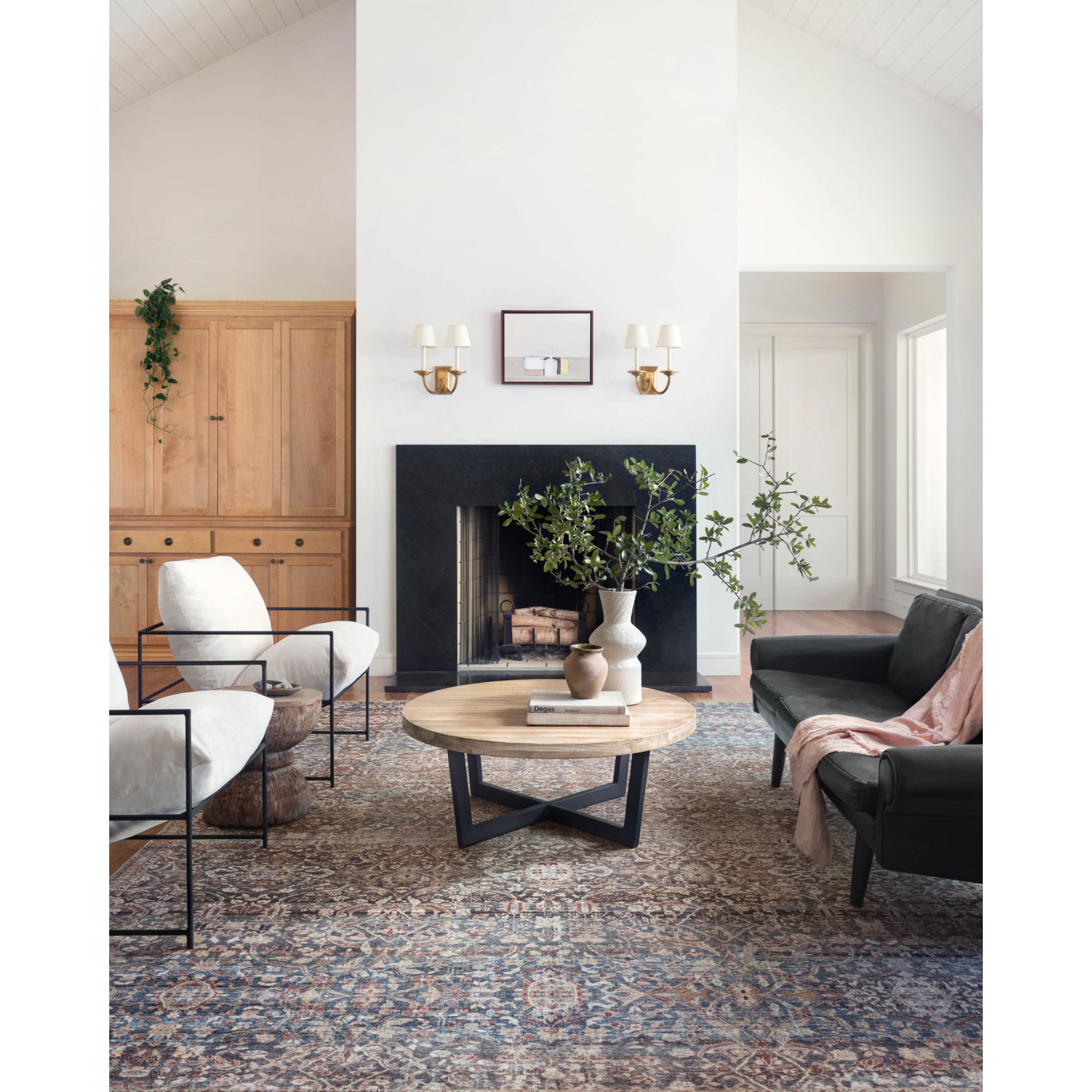 Chris Loves Julia x Loloi Jules Denim/Spice Rug