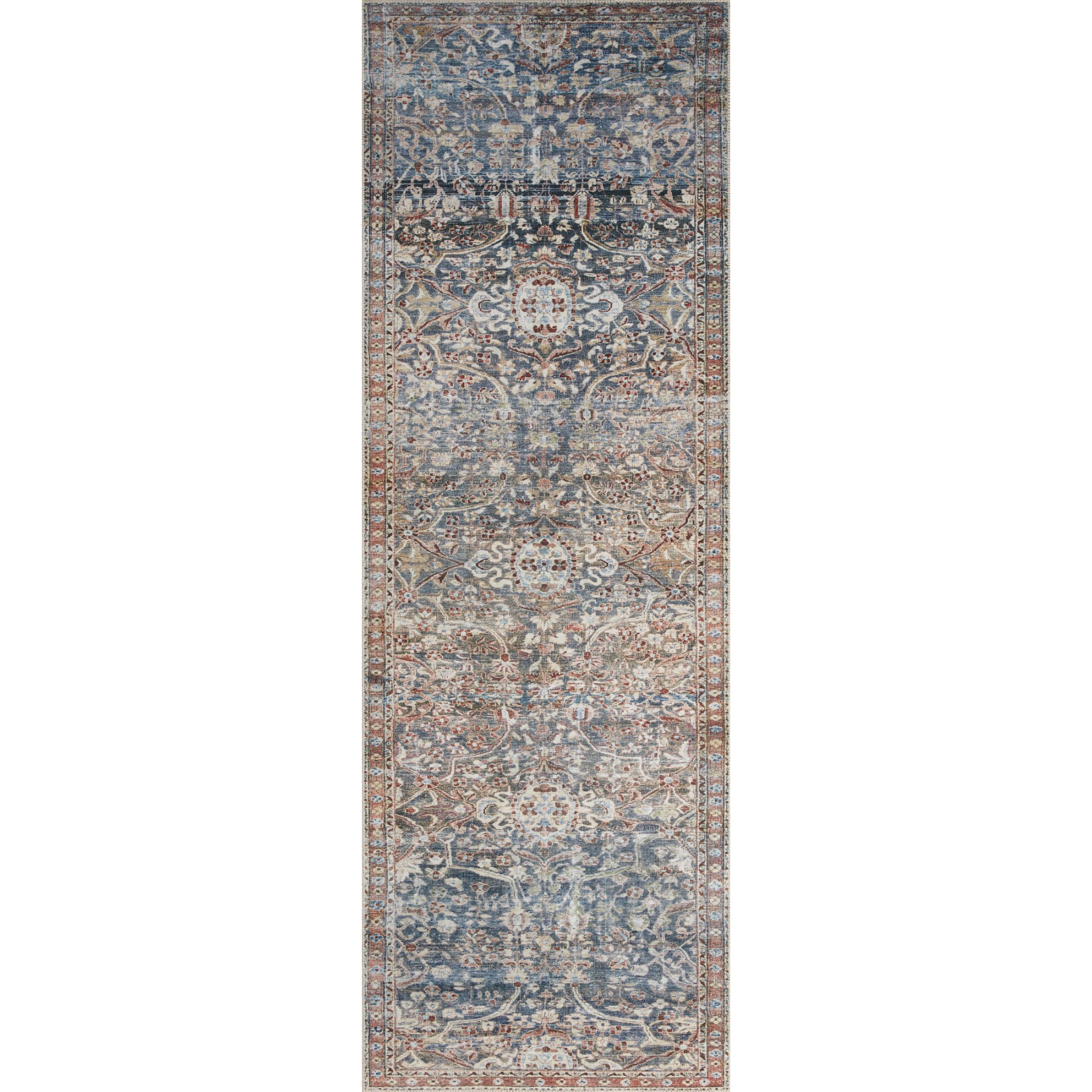 Chris Loves Julia x Loloi Jules Denim/Spice Rug