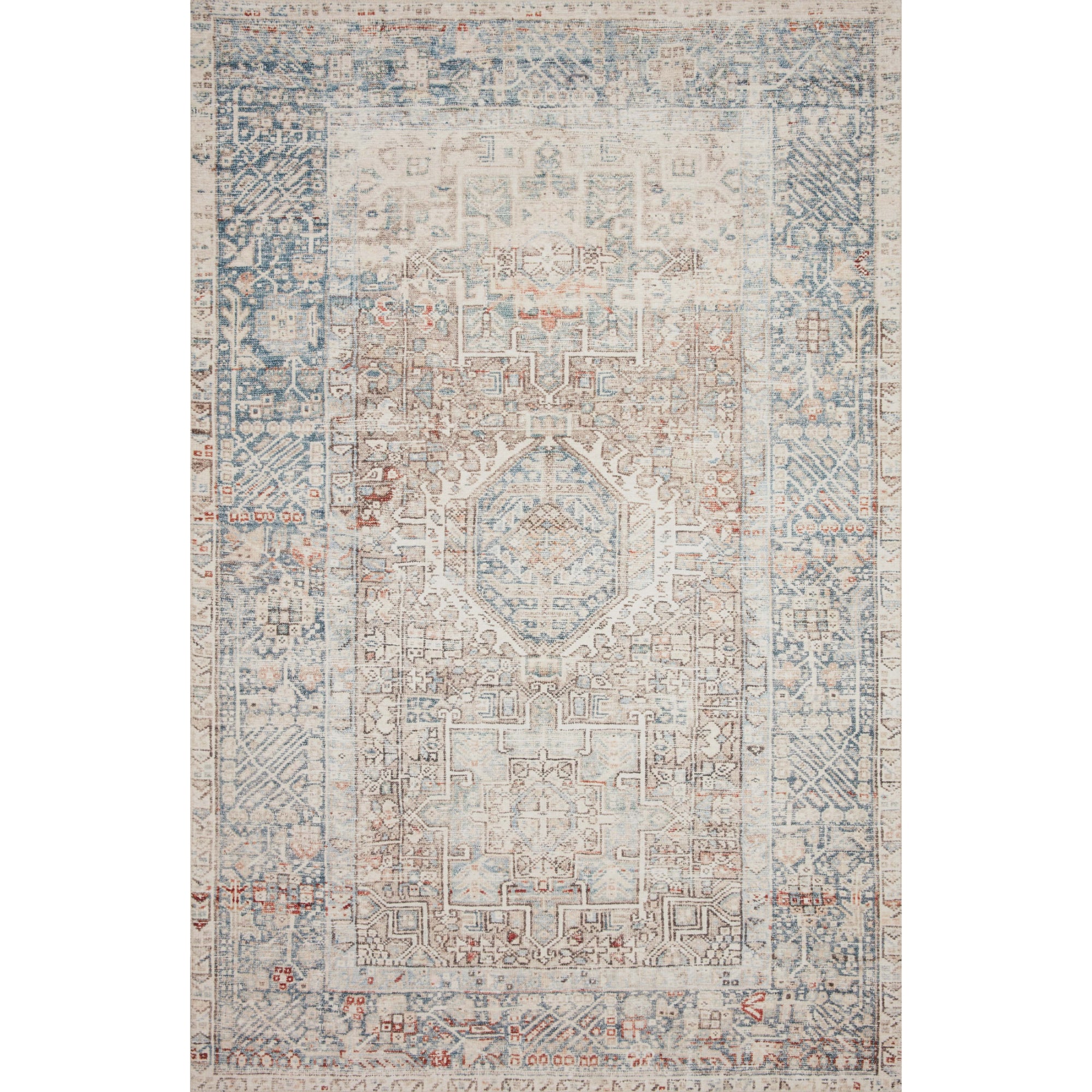 Chris Loves Julia x Loloi Jules Natural/Ocean Rug
