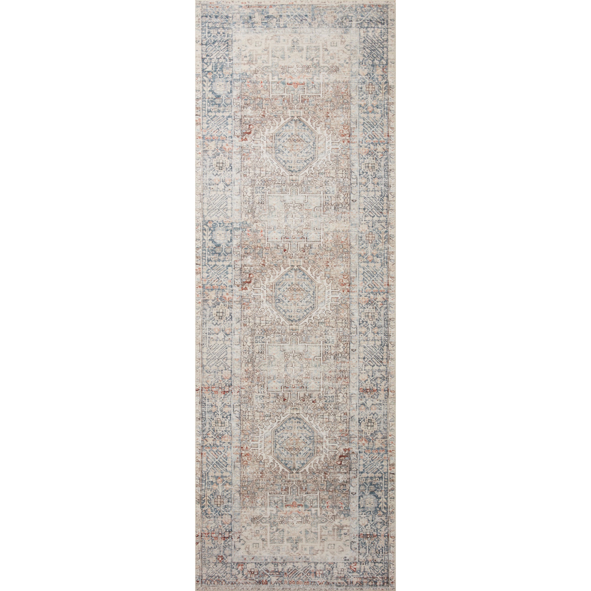 Chris Loves Julia x Loloi Jules Natural/Ocean Rug
