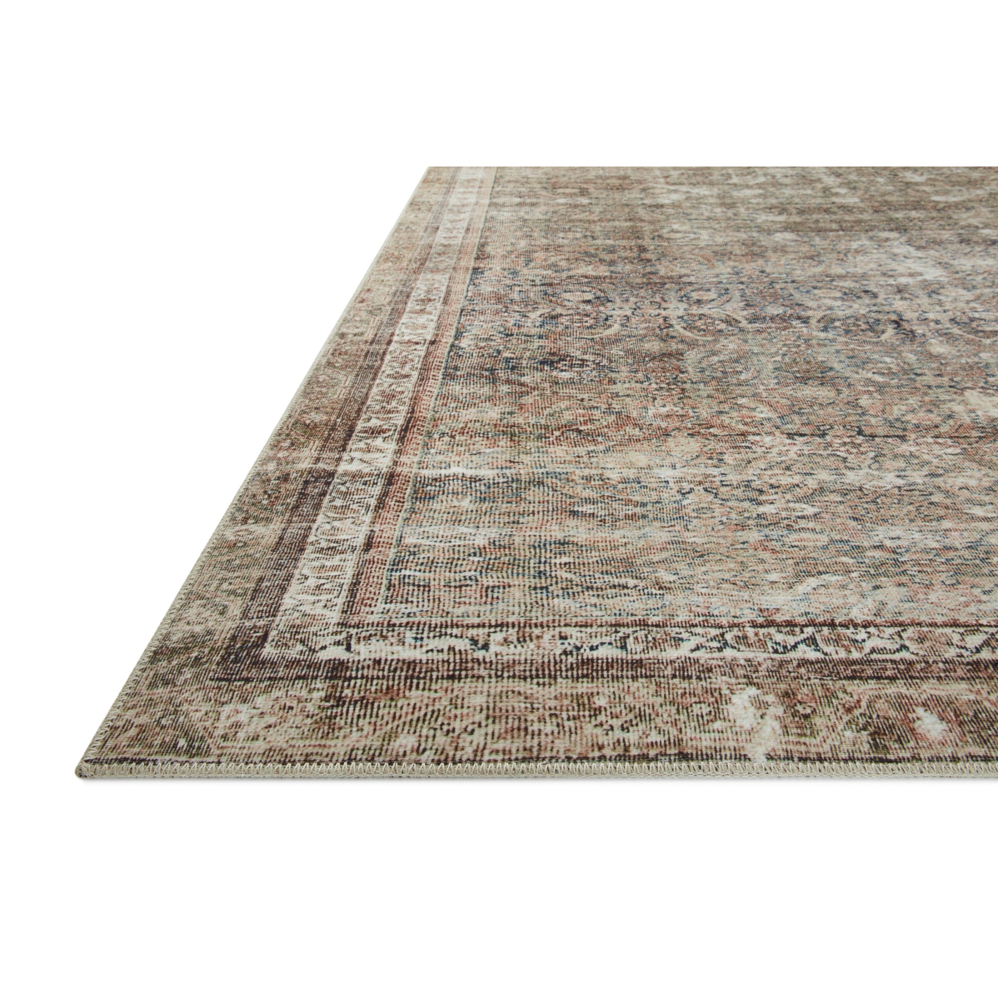 Chris Loves Julia x Loloi Jules Ink/Terracotta Rug