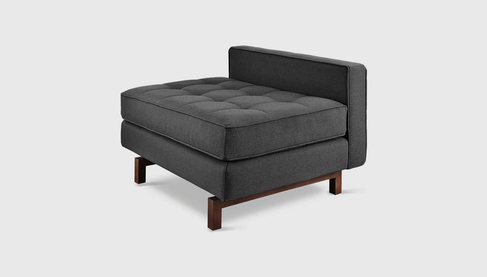 Jane 2 Lounge Urban Tweed Ink / WalnutSofa Gus*  Urban Tweed Ink Walnut  Four Hands, Mid Century Modern Furniture, Old Bones Furniture Company, Old Bones Co, Modern Mid Century, Designer Furniture, https://www.oldbonesco.com/