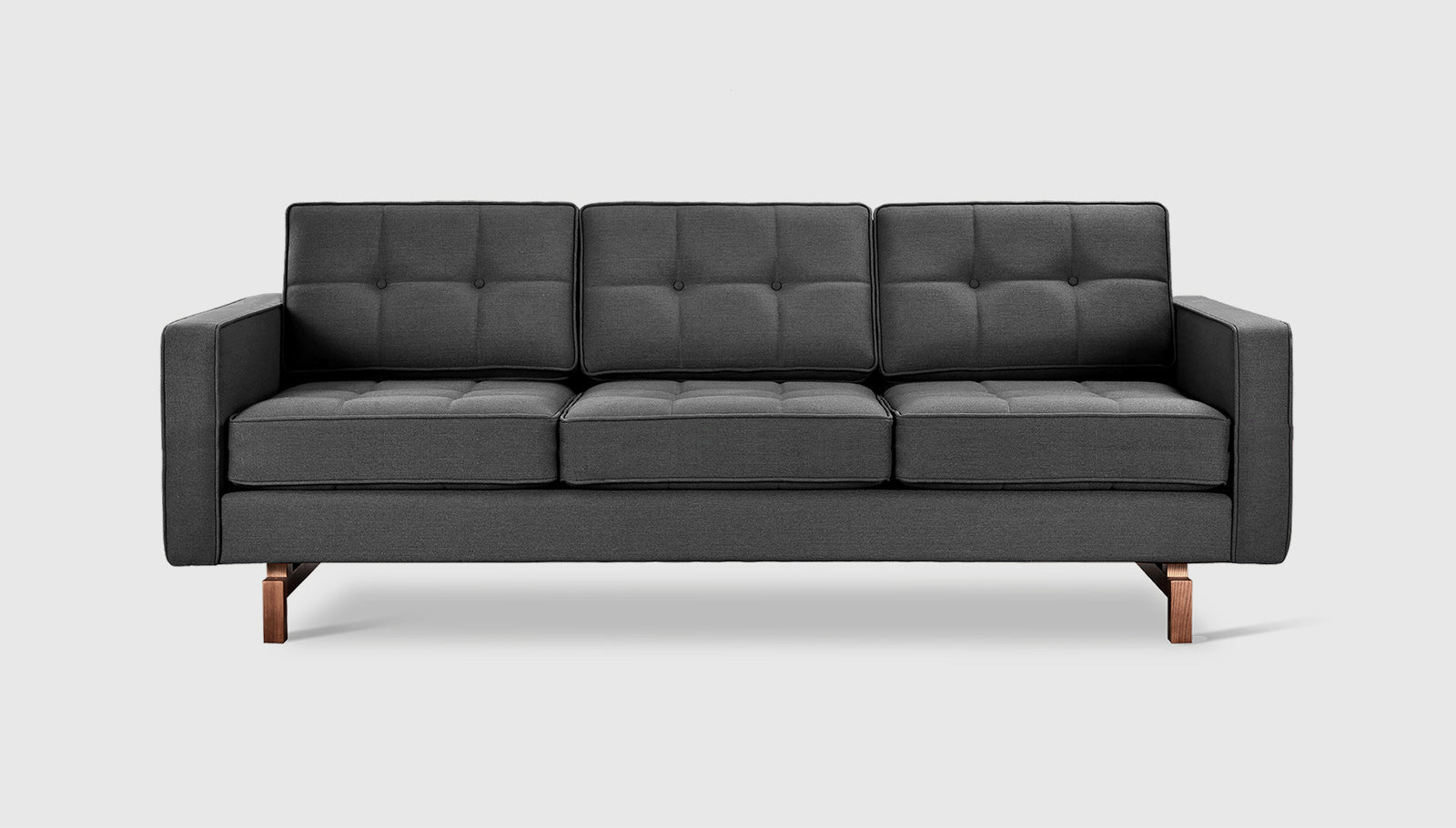【新品】neru design kozara BRUNT LILY olive② Jane 2 Sofa | Button Tufted | Ash Wood Base