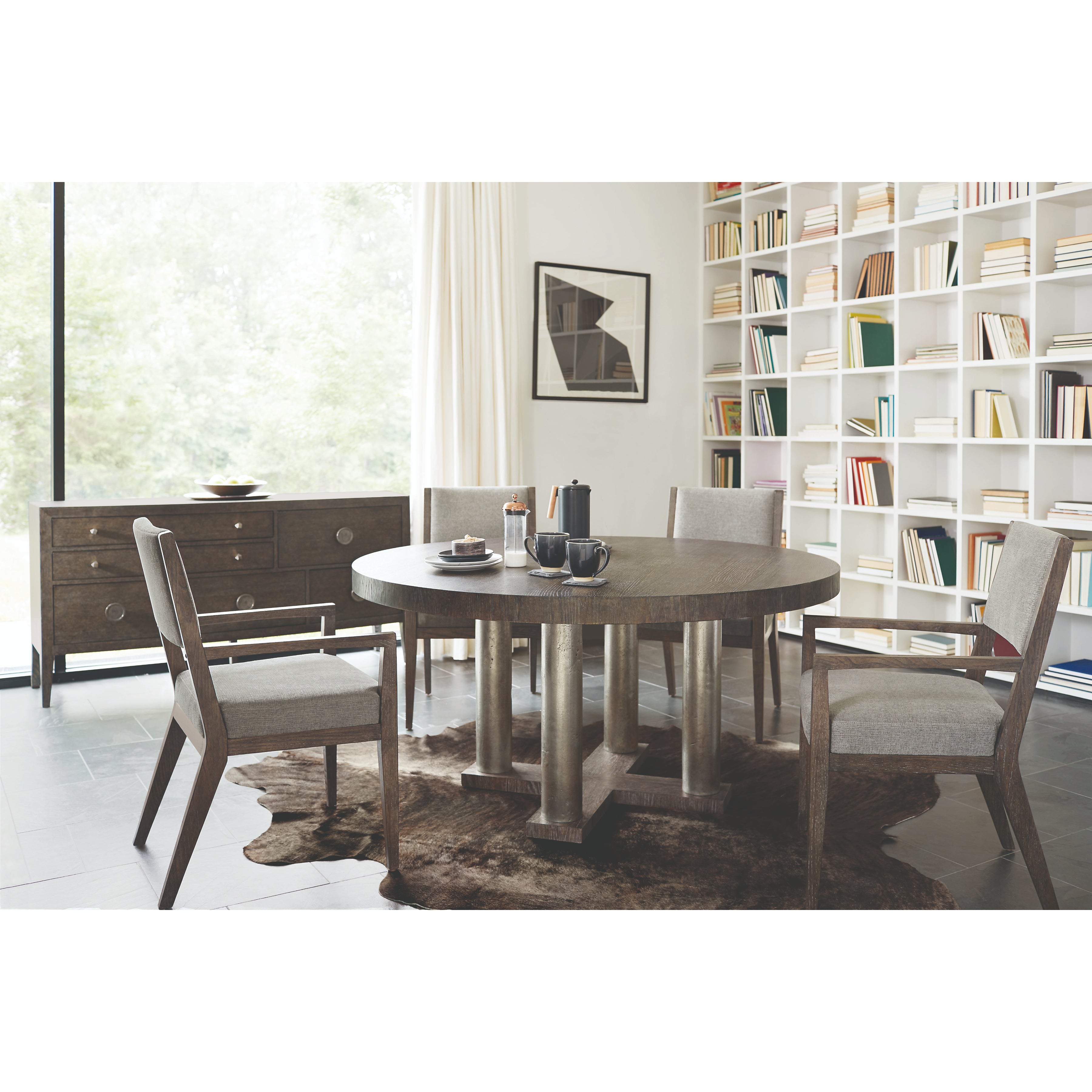 Linea Round Dining Table by Bernhardt