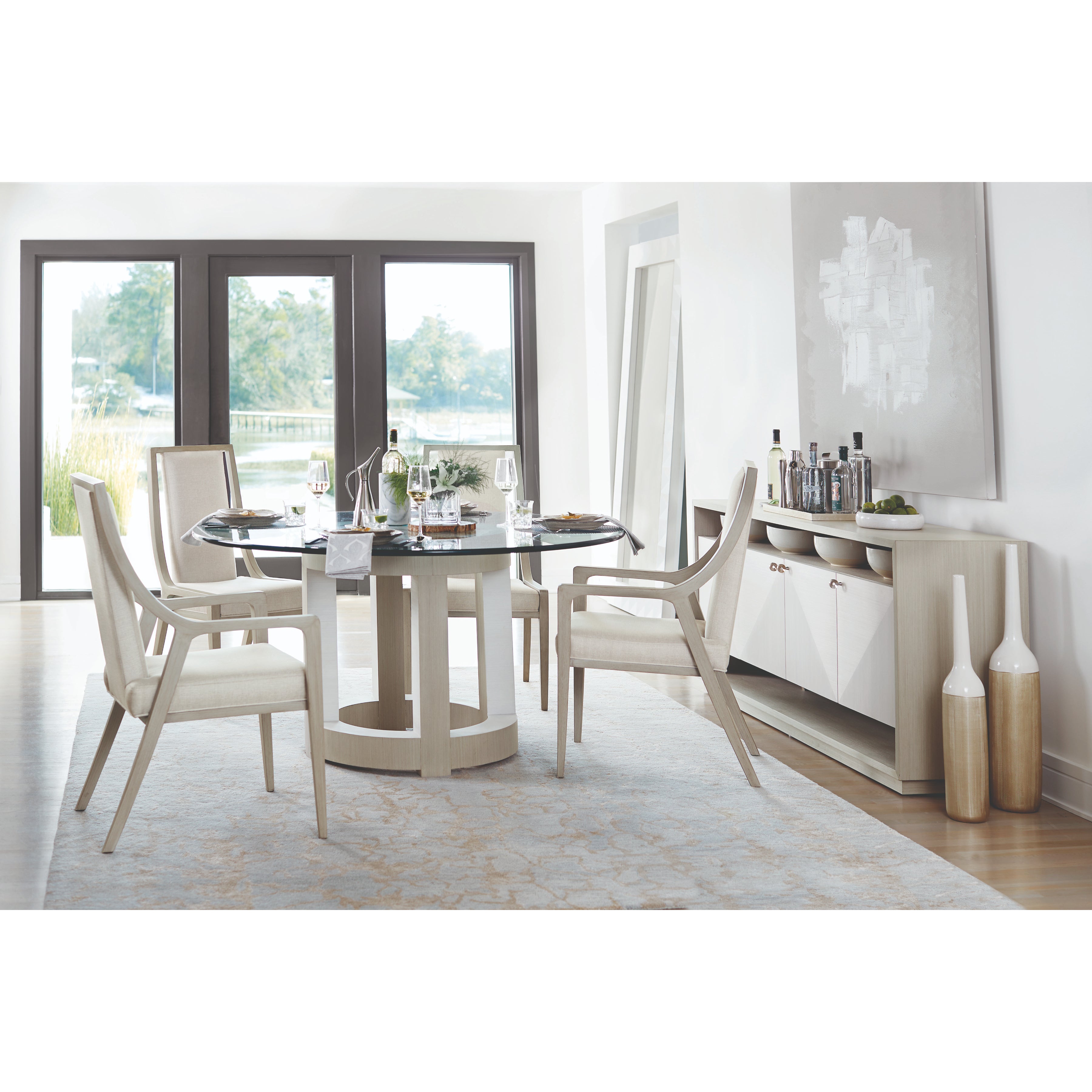Axiom Round Dining Table by Bernhardt