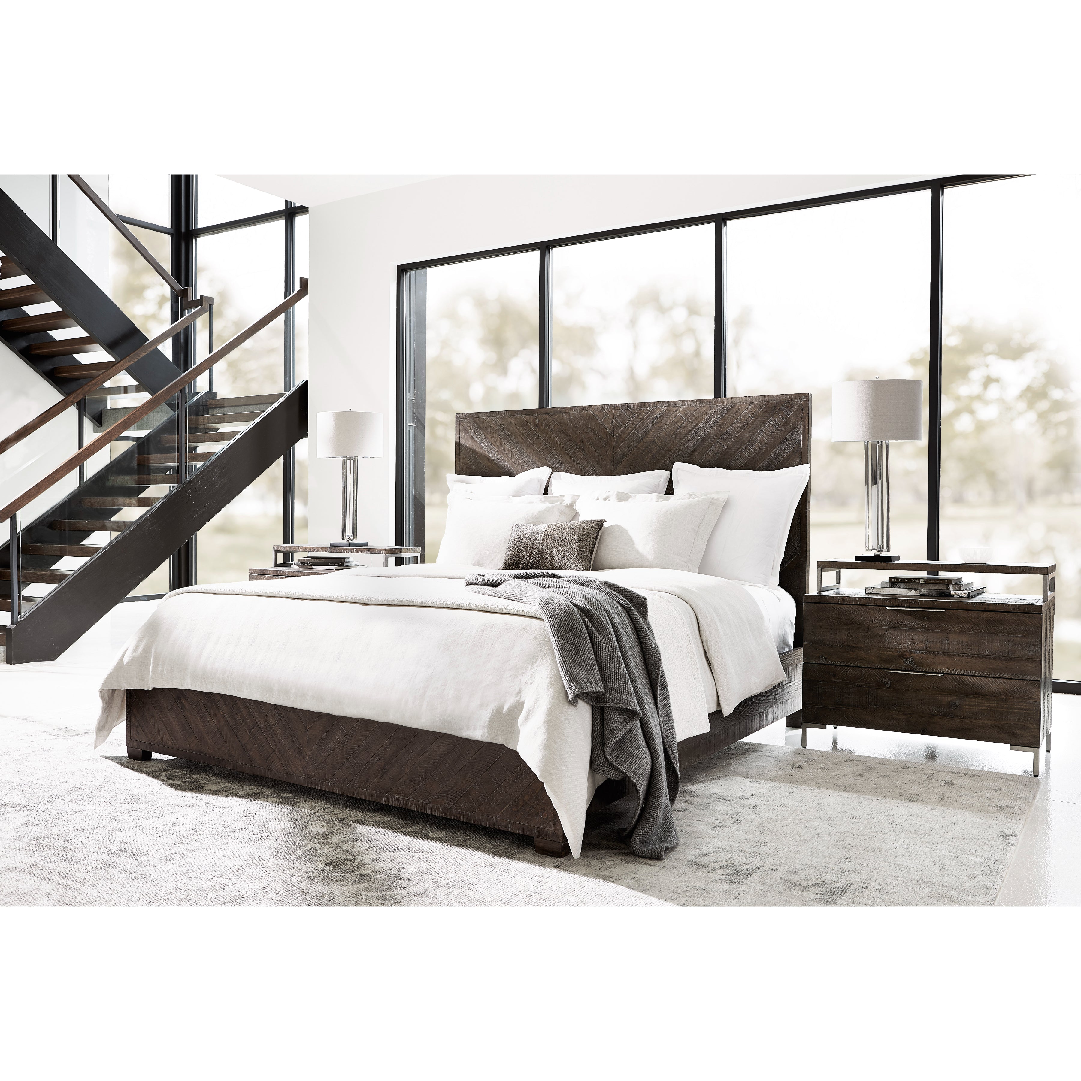 Fuller Wooden Panel Bed by Bernhardt