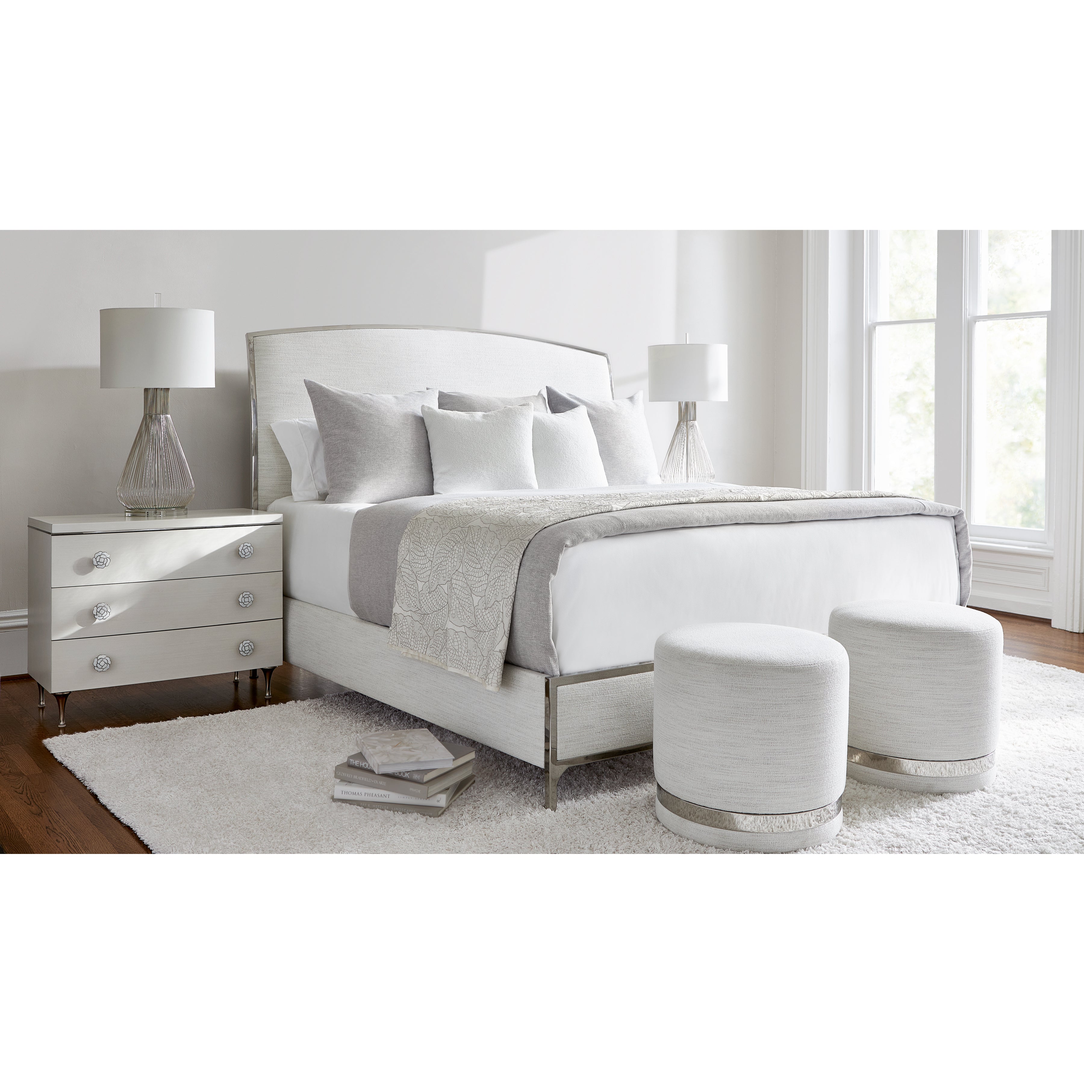 Silhouette Upholstered King Panel Bed by Bernhardt