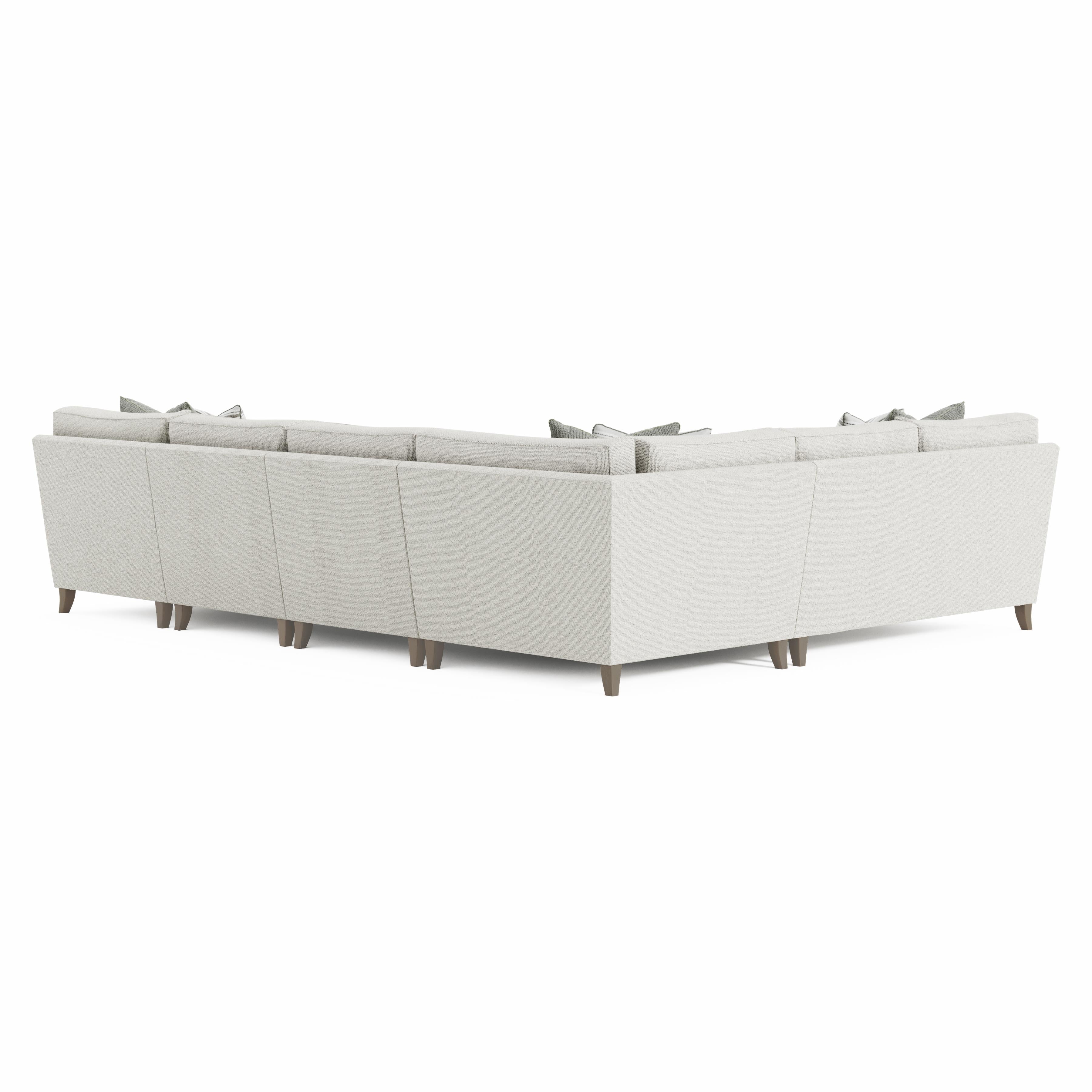 Mila 5-Piece Right Facing Fabric Sectional by Bernhardt