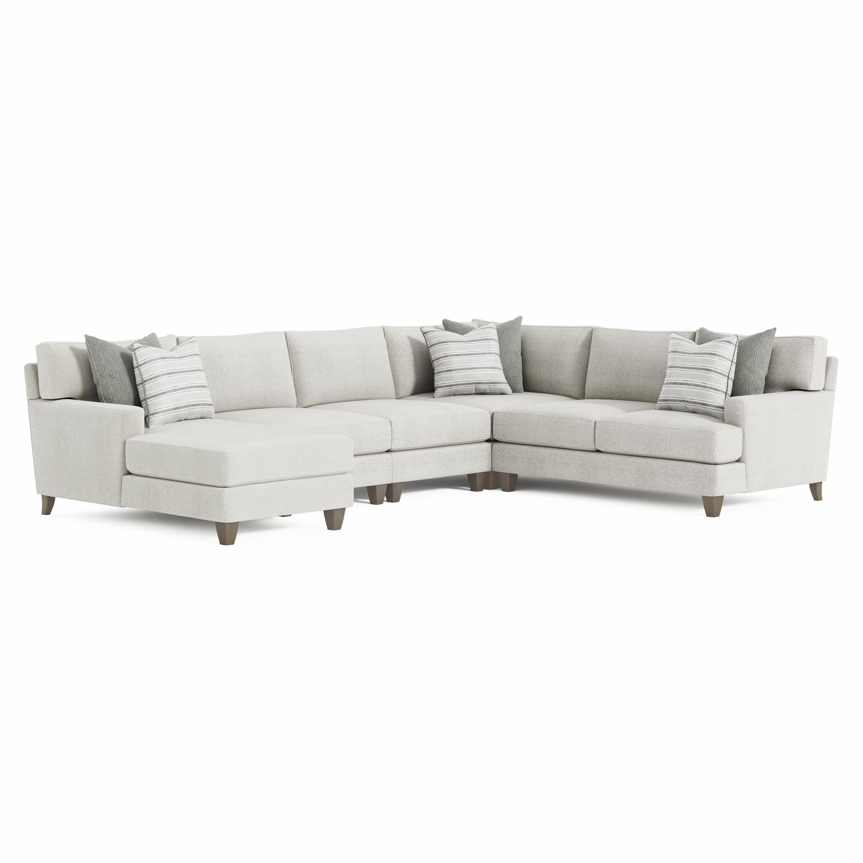 Mila 5-Piece Left Facing Fabric Sectional by Bernhardt