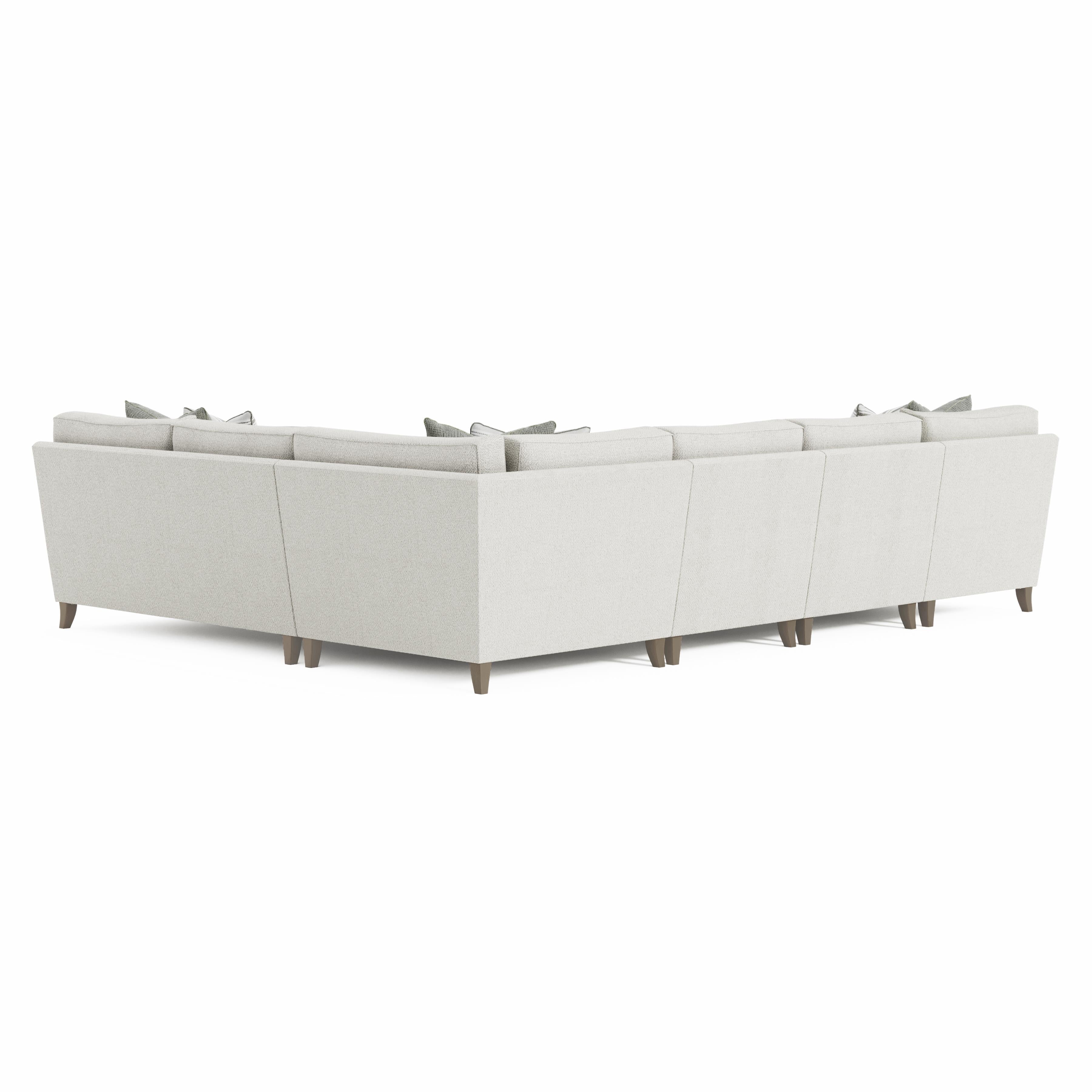 Mila 5-Piece Left Facing Fabric Sectional by Bernhardt