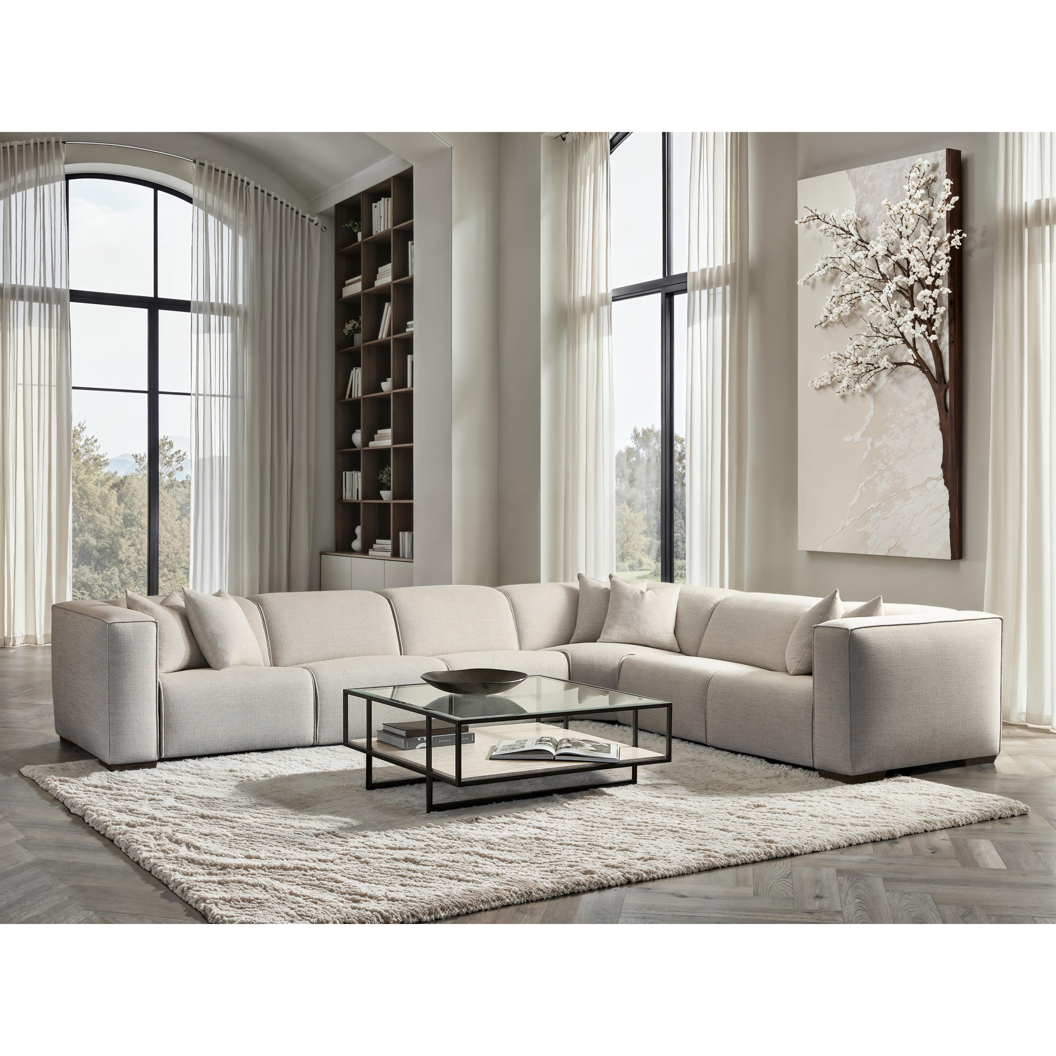 Bliss 6 Piece Fabric Power Motion Sectional by Bernhardt