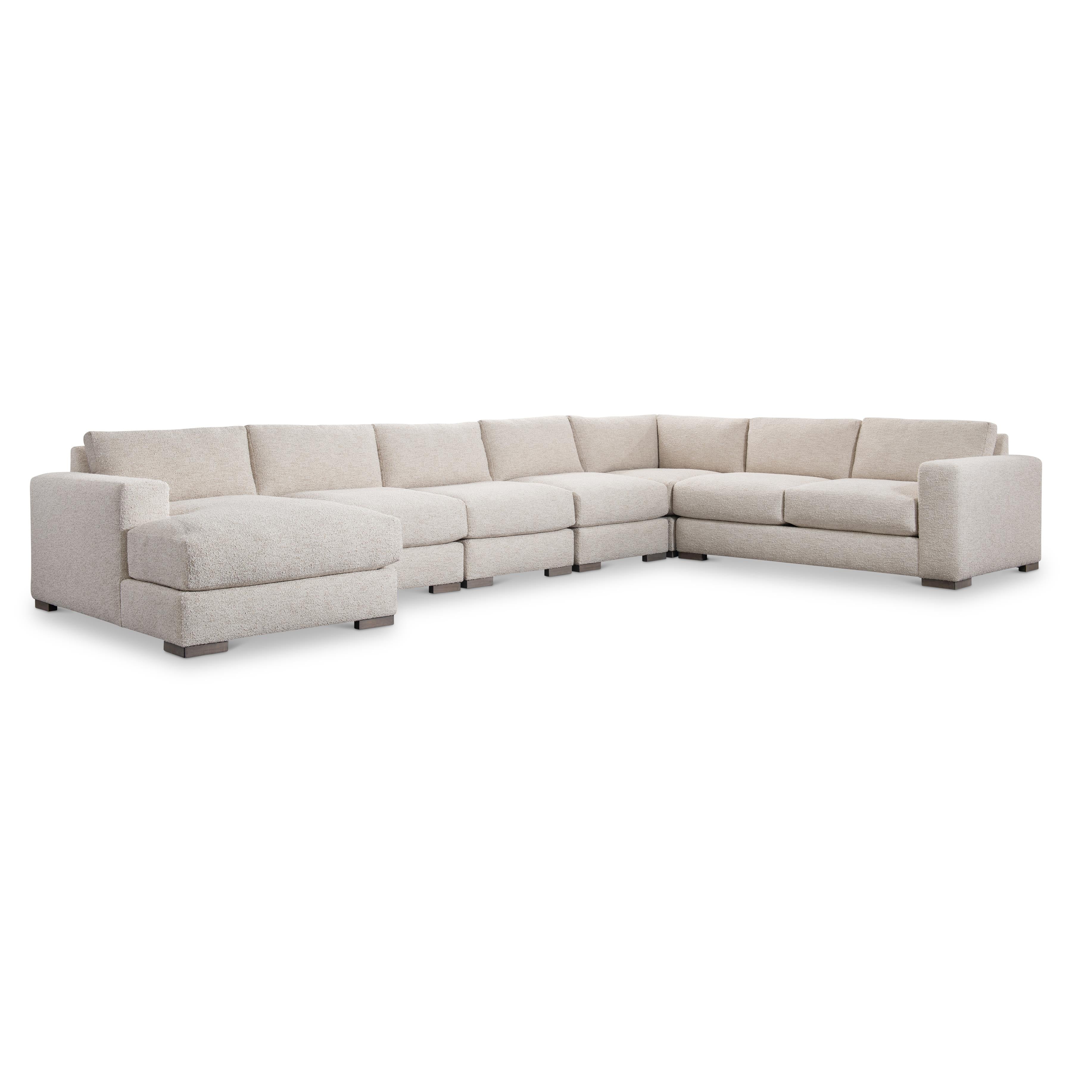 Drew 6-Piece Left Facing Fabric Sectional by Bernhardt