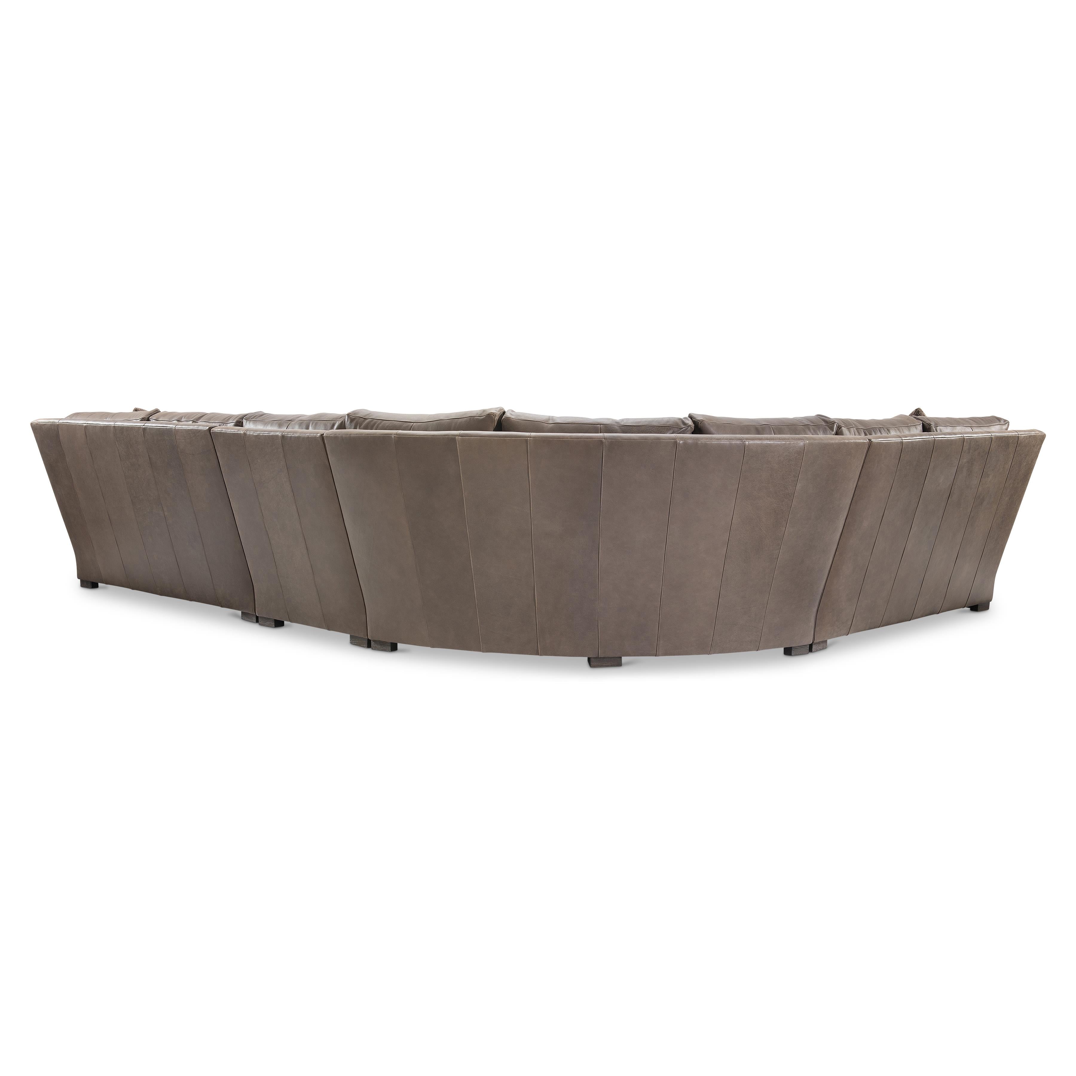 Keirnan 4-Piece Leather Sectional by Bernhardt