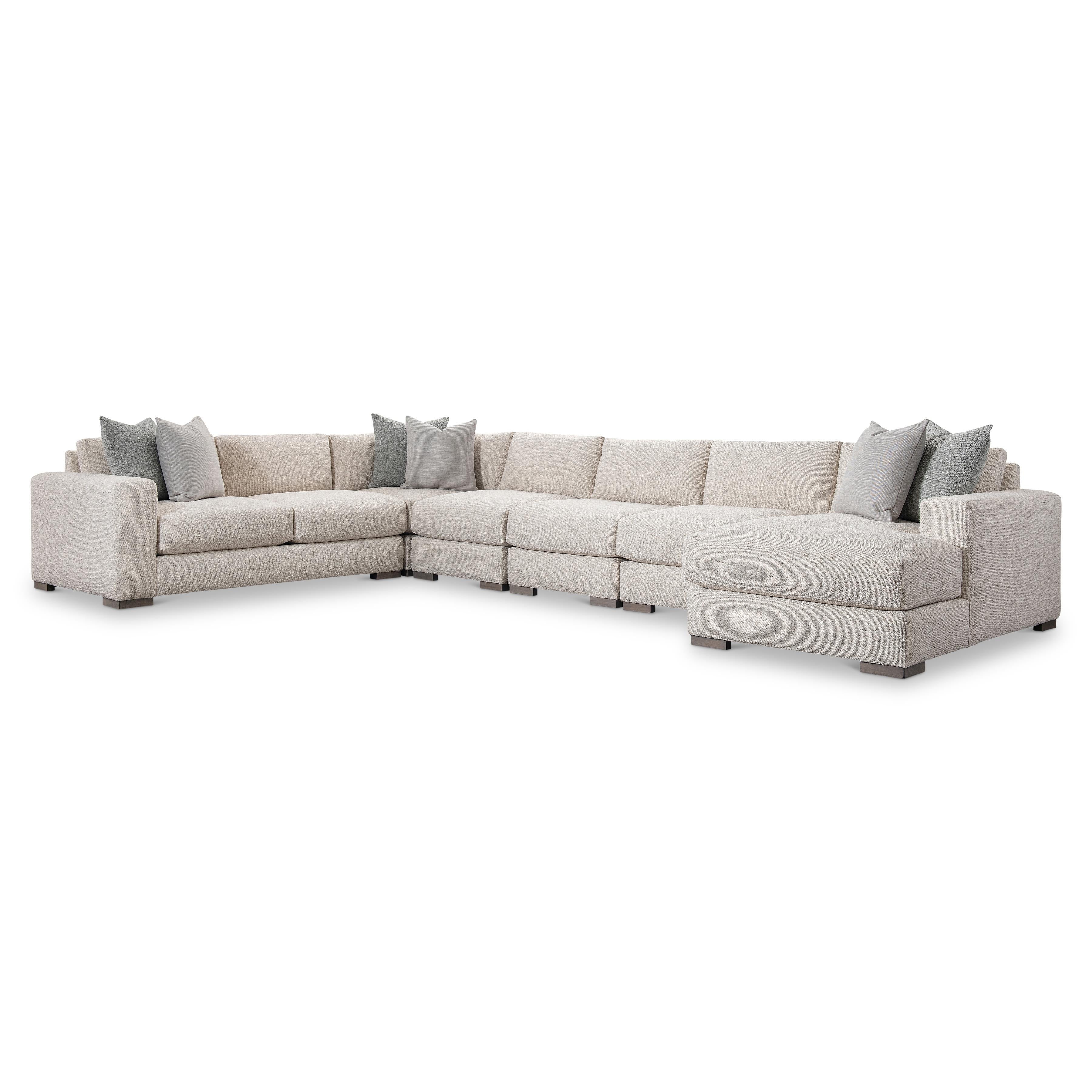 Drew 6-Piece Right Facing Fabric Sectional by Bernhardt