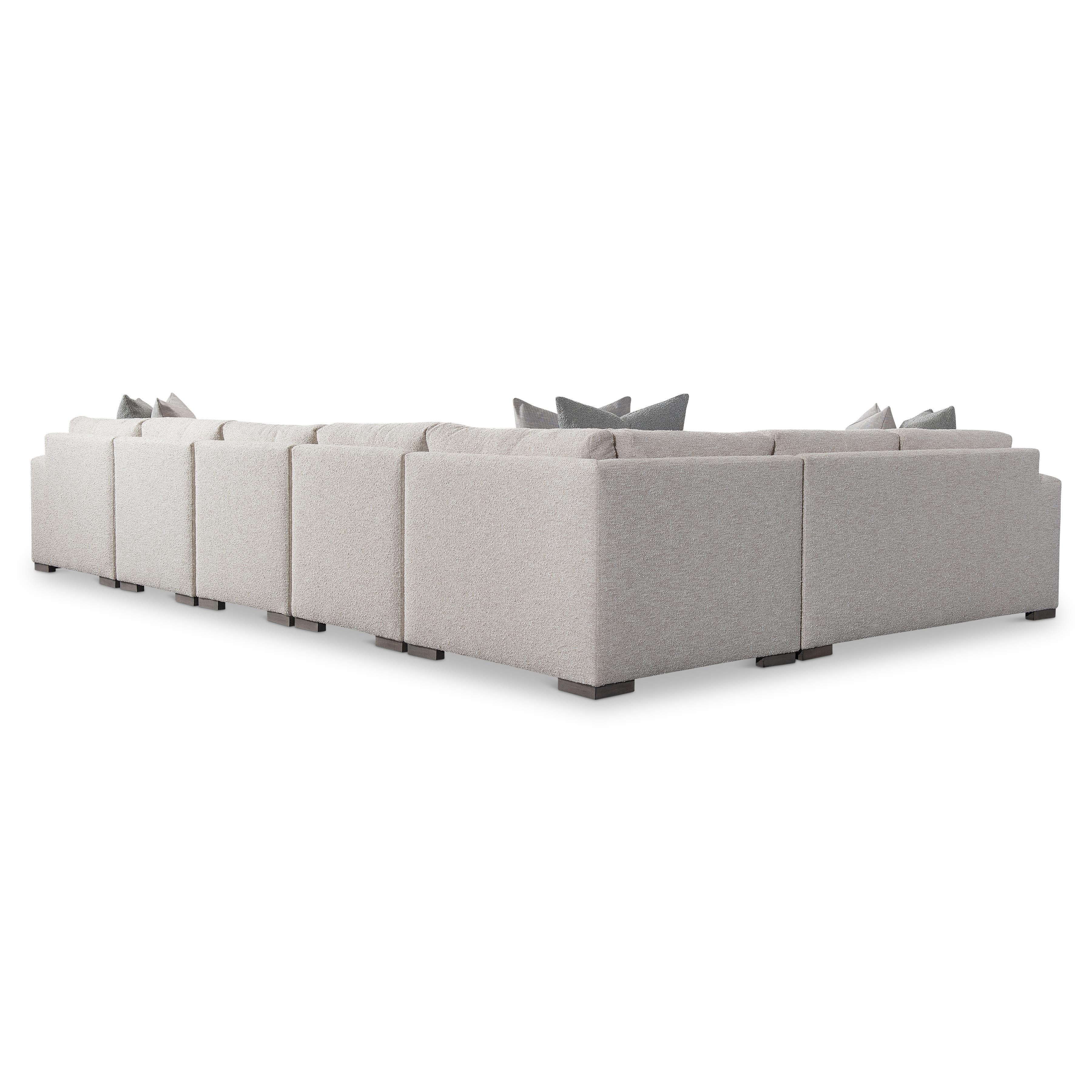 Drew 6-Piece Right Facing Fabric Sectional by Bernhardt