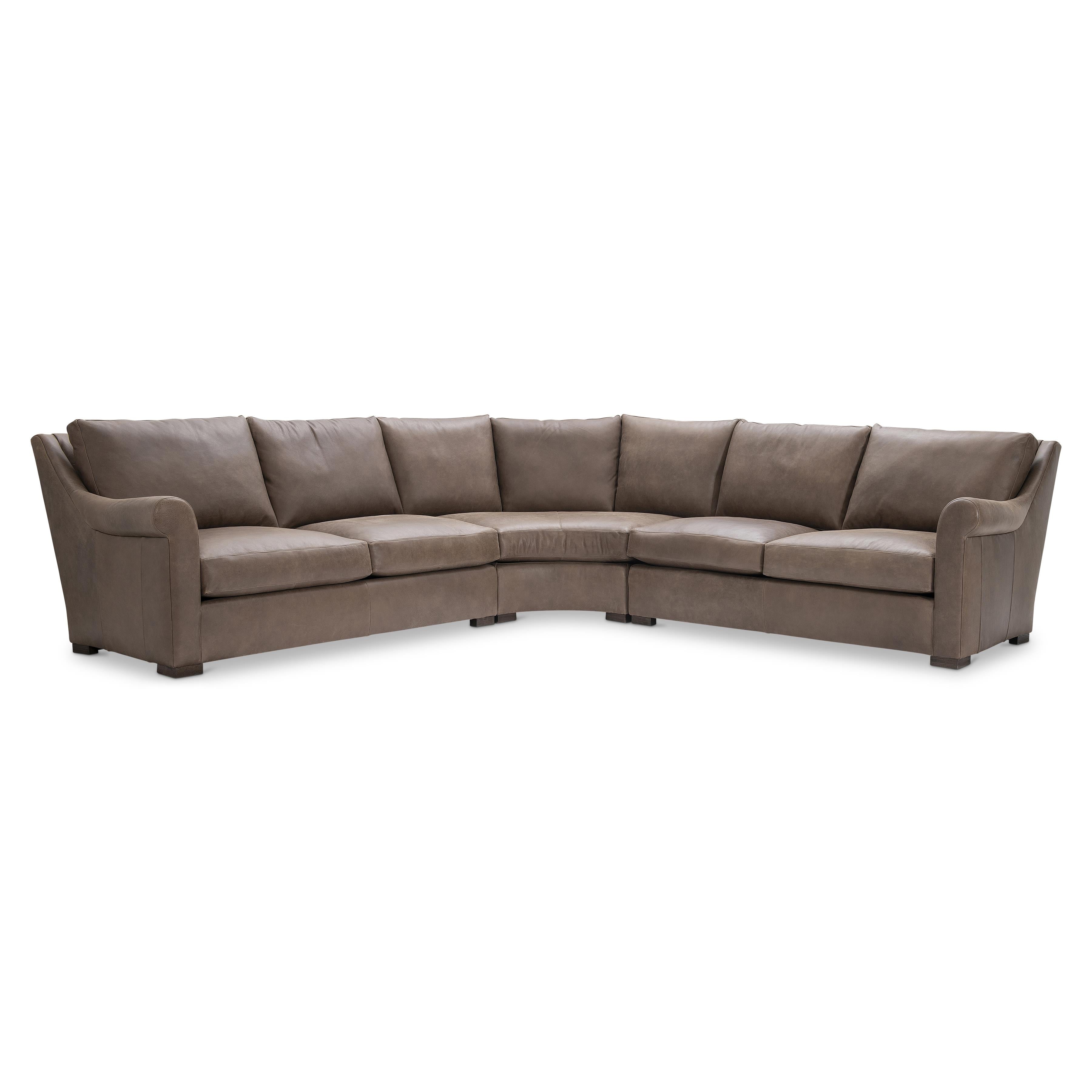 Keirnan 3-Piece Leather Sectional by Bernhardt