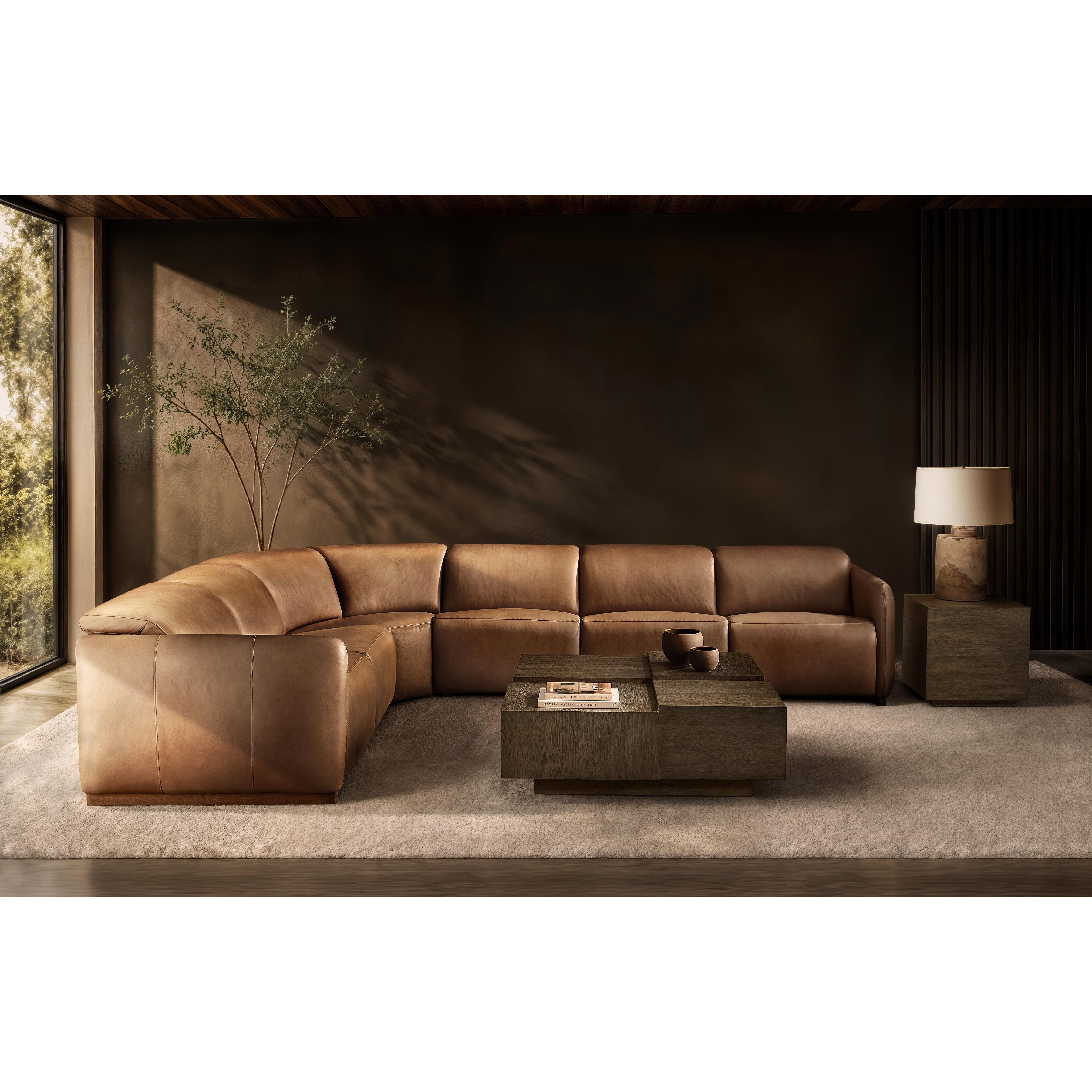 Alta 5-Piece Leather Power Motion Sectional by Bernhardt