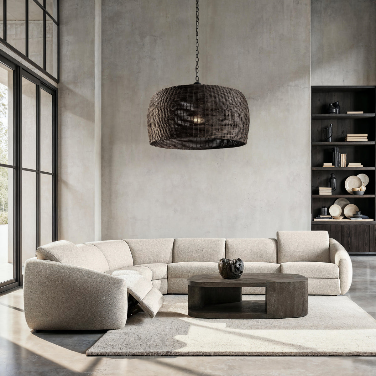 Avignon 5-Piece Fabric Power Motion Sectional by Bernhardt