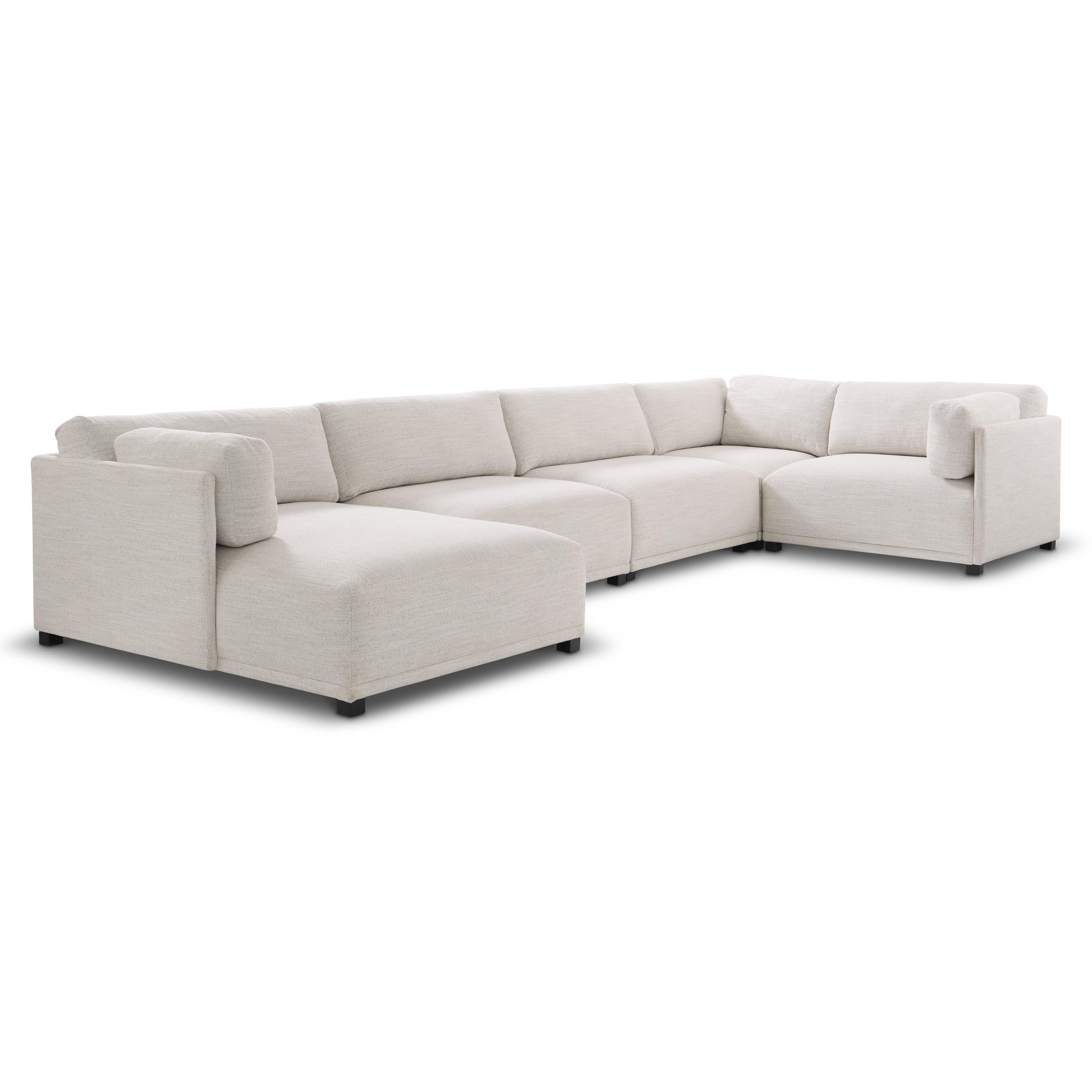 Parker 5-Piece Left Facing Fabric Sectional by Bernhardt