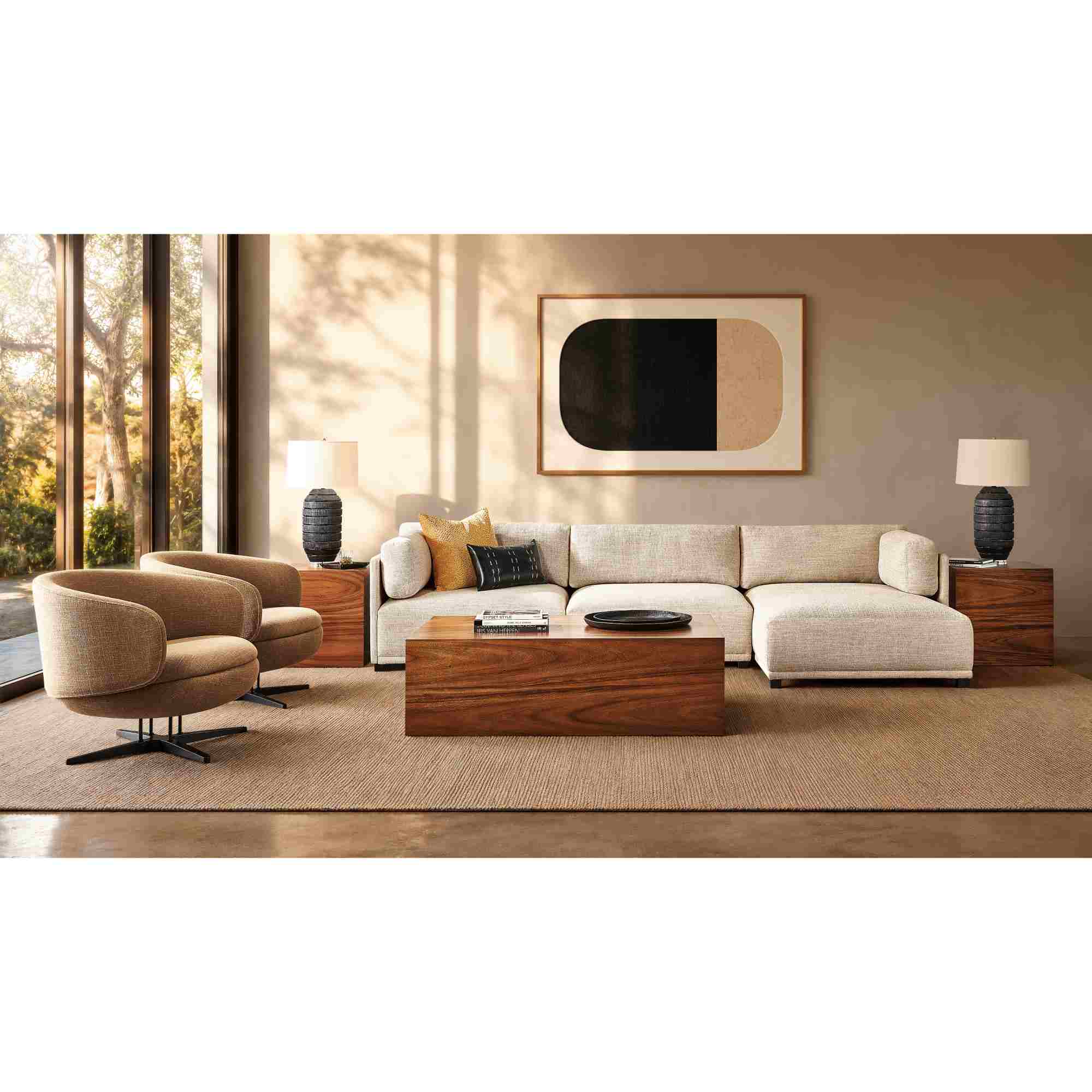 Parker 3 Piece Fabric Sectional by Bernhardt