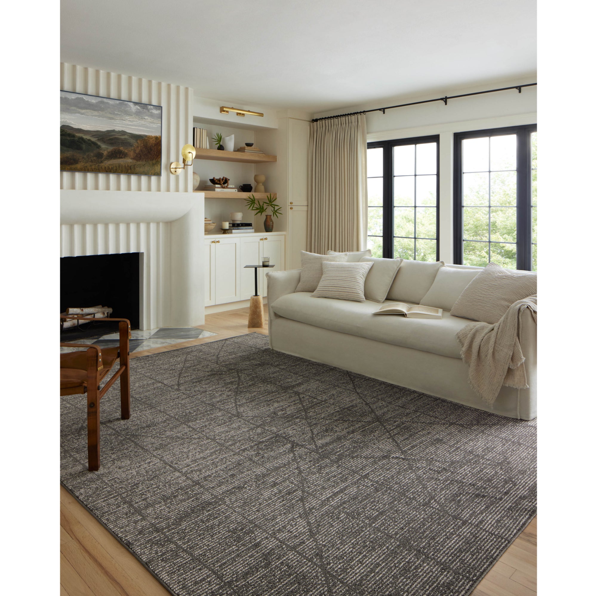 Loloi Kamala Charcoal/Ivory Rug
