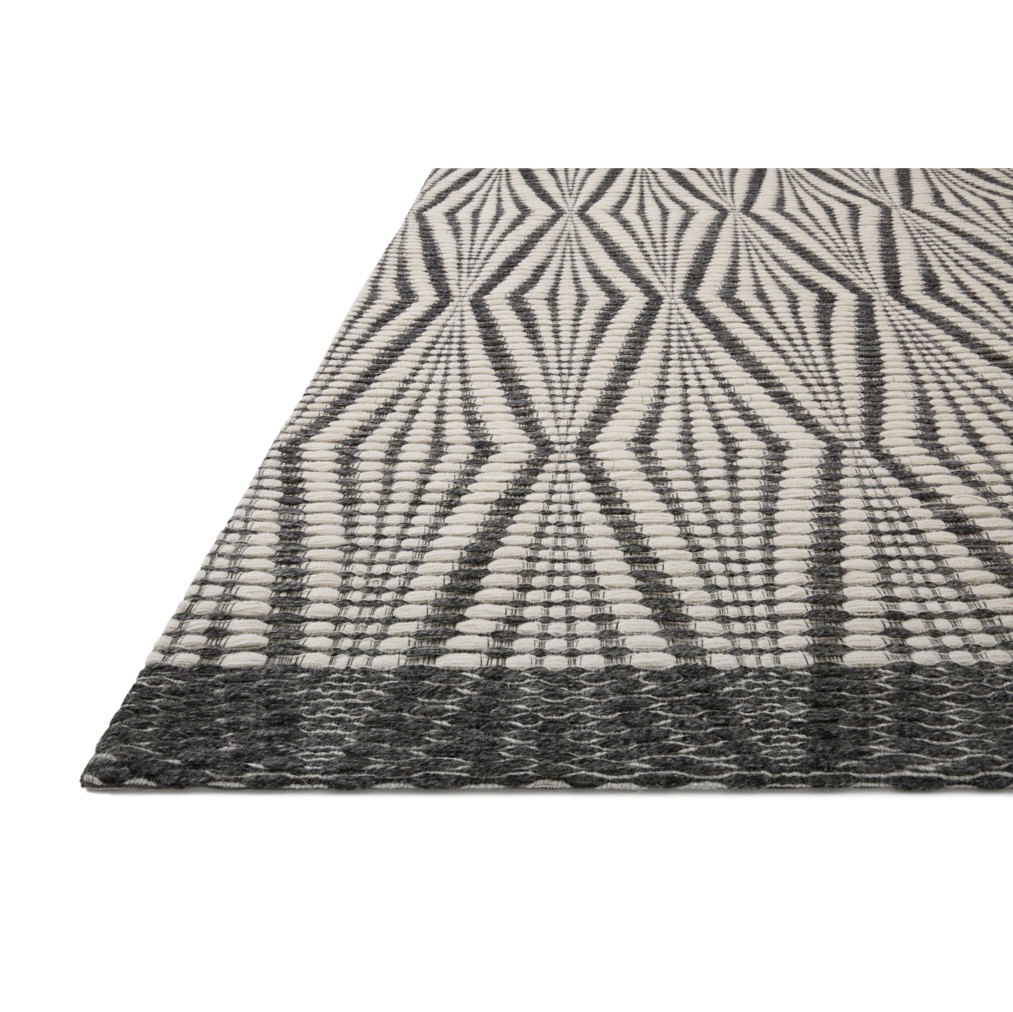 Loloi Kenzie Ivory/Charcoal Rug