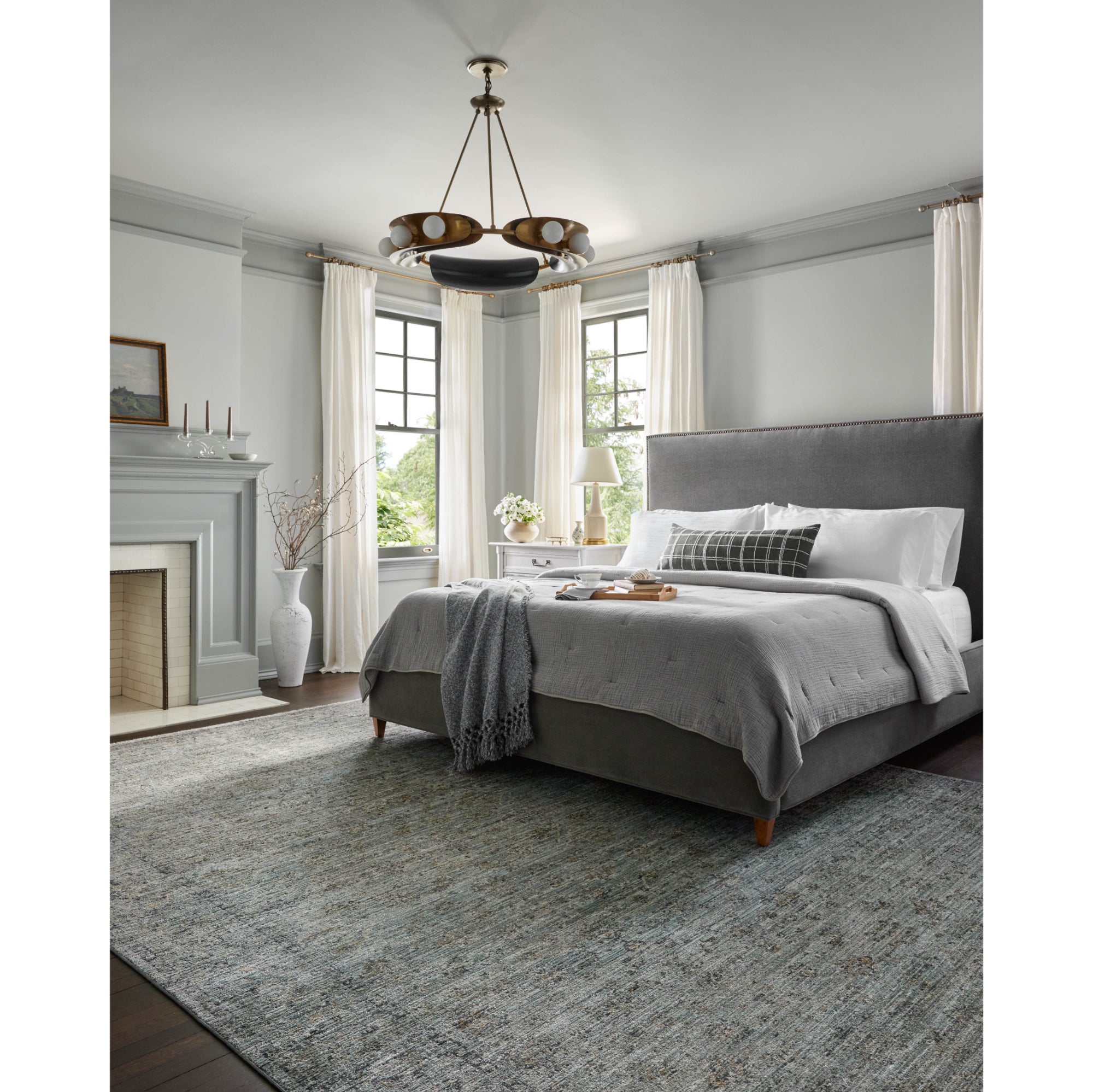 Jean Stoffer x Loloi Katherine Ocean/Gold Rug