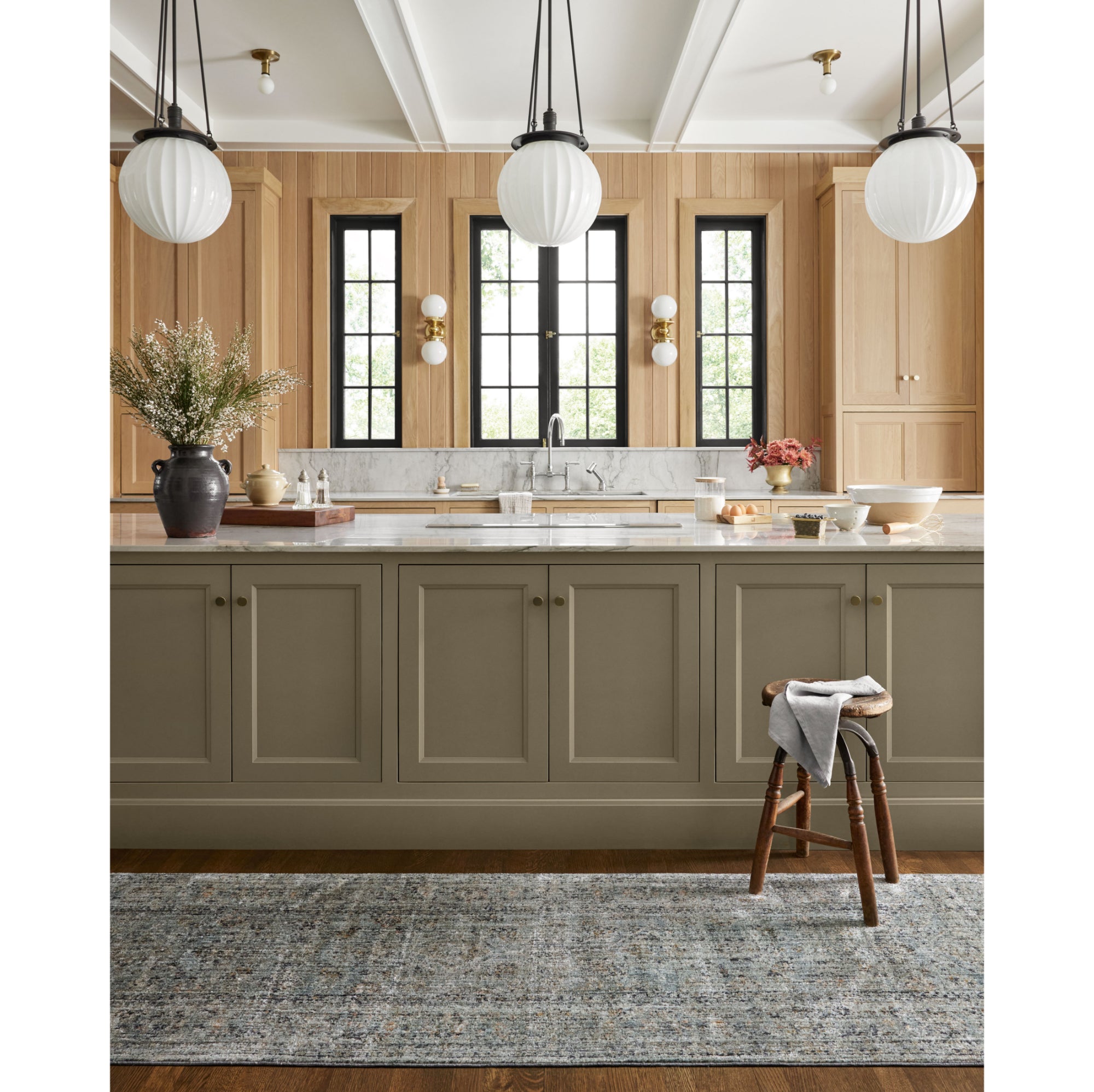 Jean Stoffer x Loloi Katherine Ocean/Gold Rug