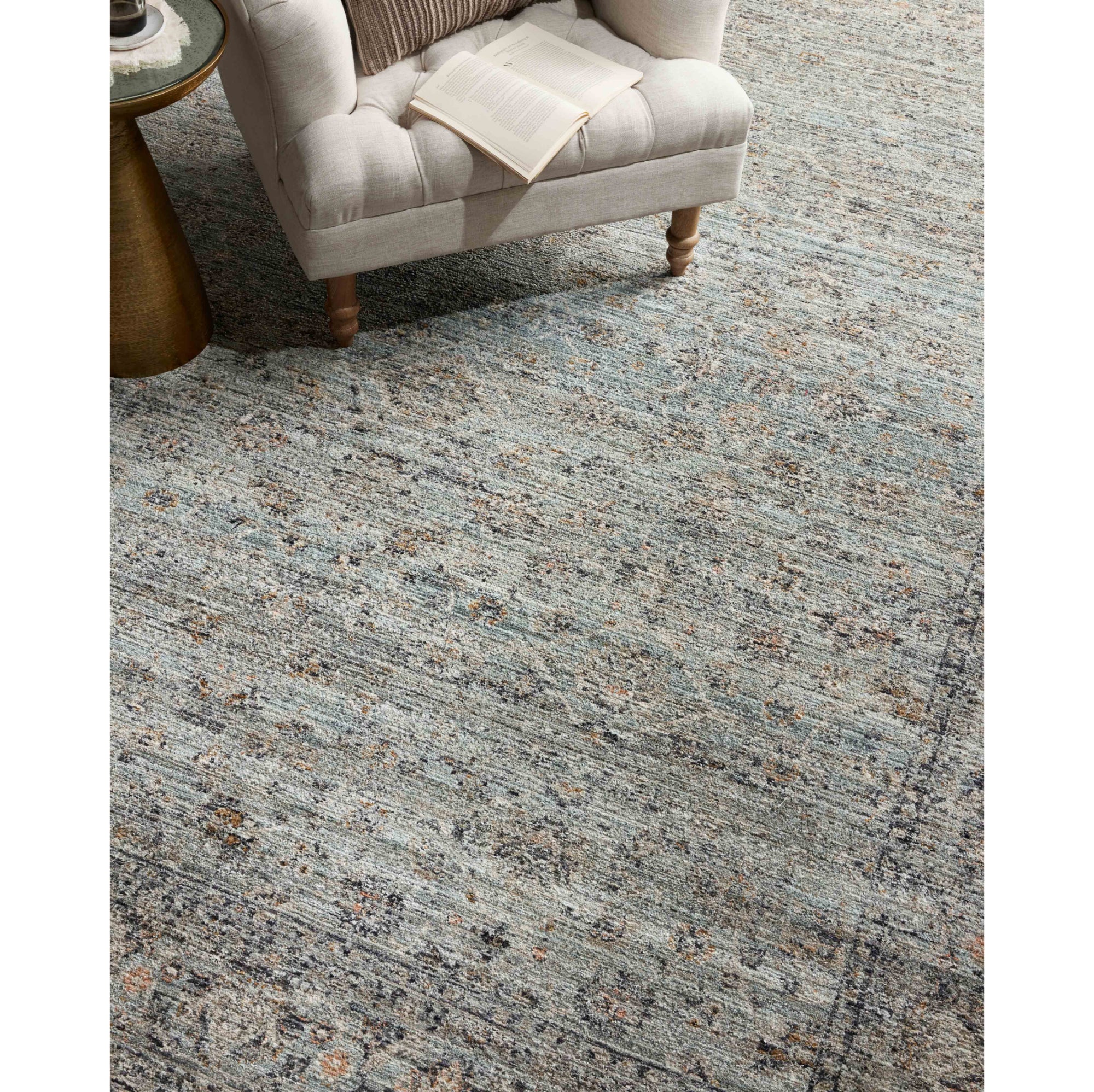Jean Stoffer x Loloi Katherine Ocean/Gold Rug