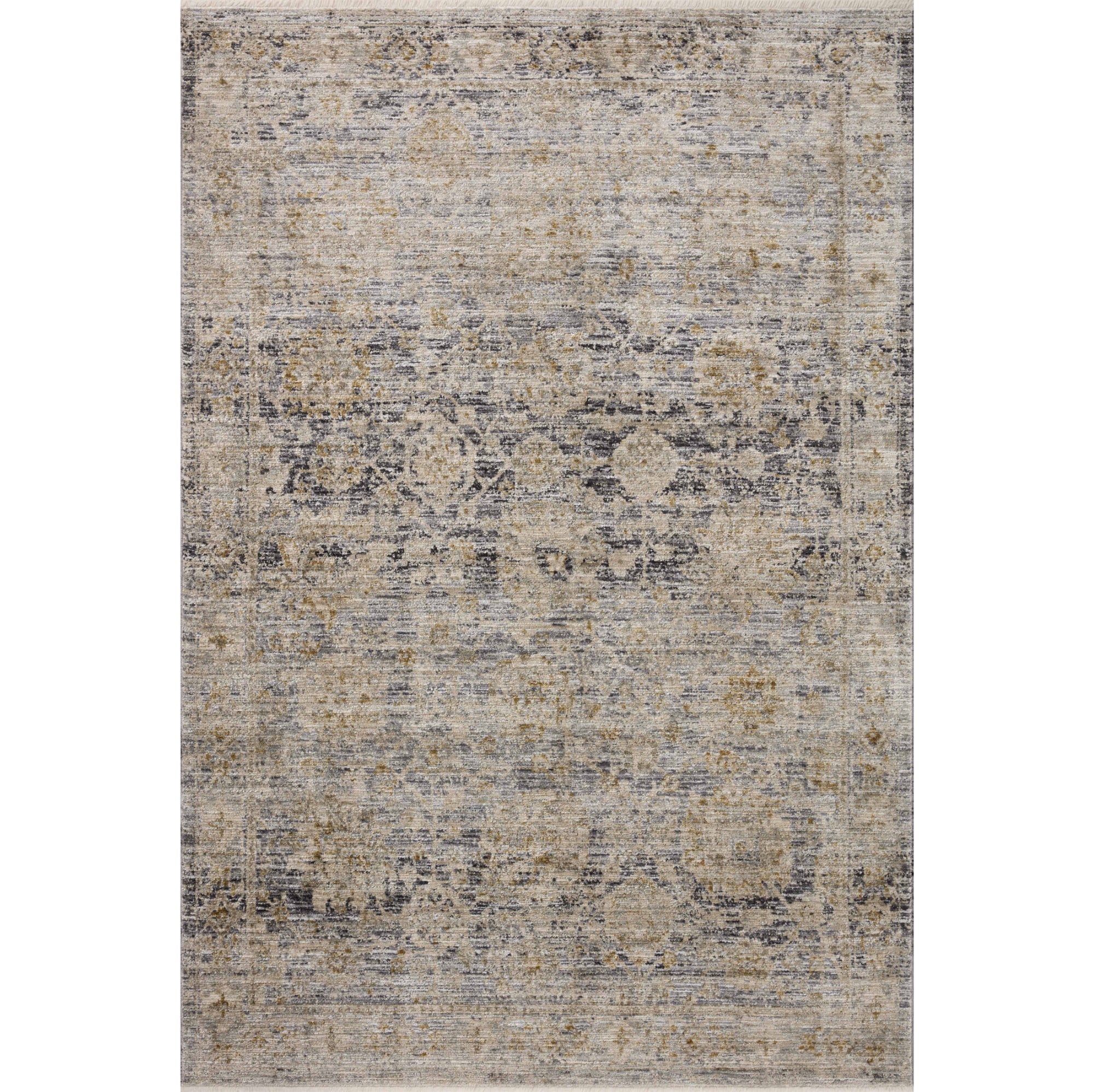 Jean Stoffer x Loloi Katherine Charcoal/Gold Rug