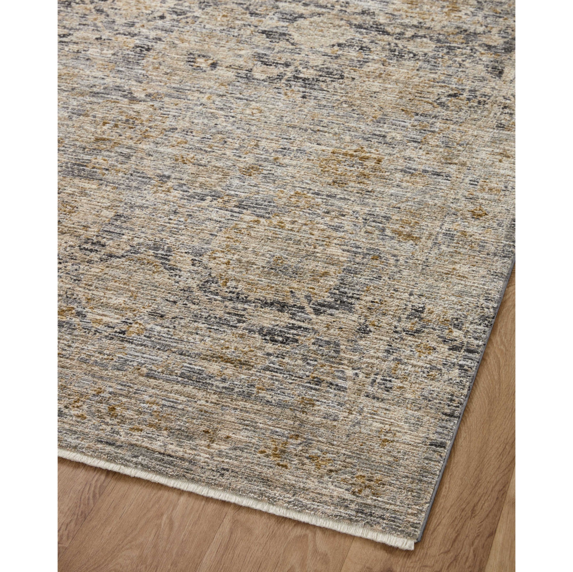 Jean Stoffer x Loloi Katherine Charcoal/Gold Rug