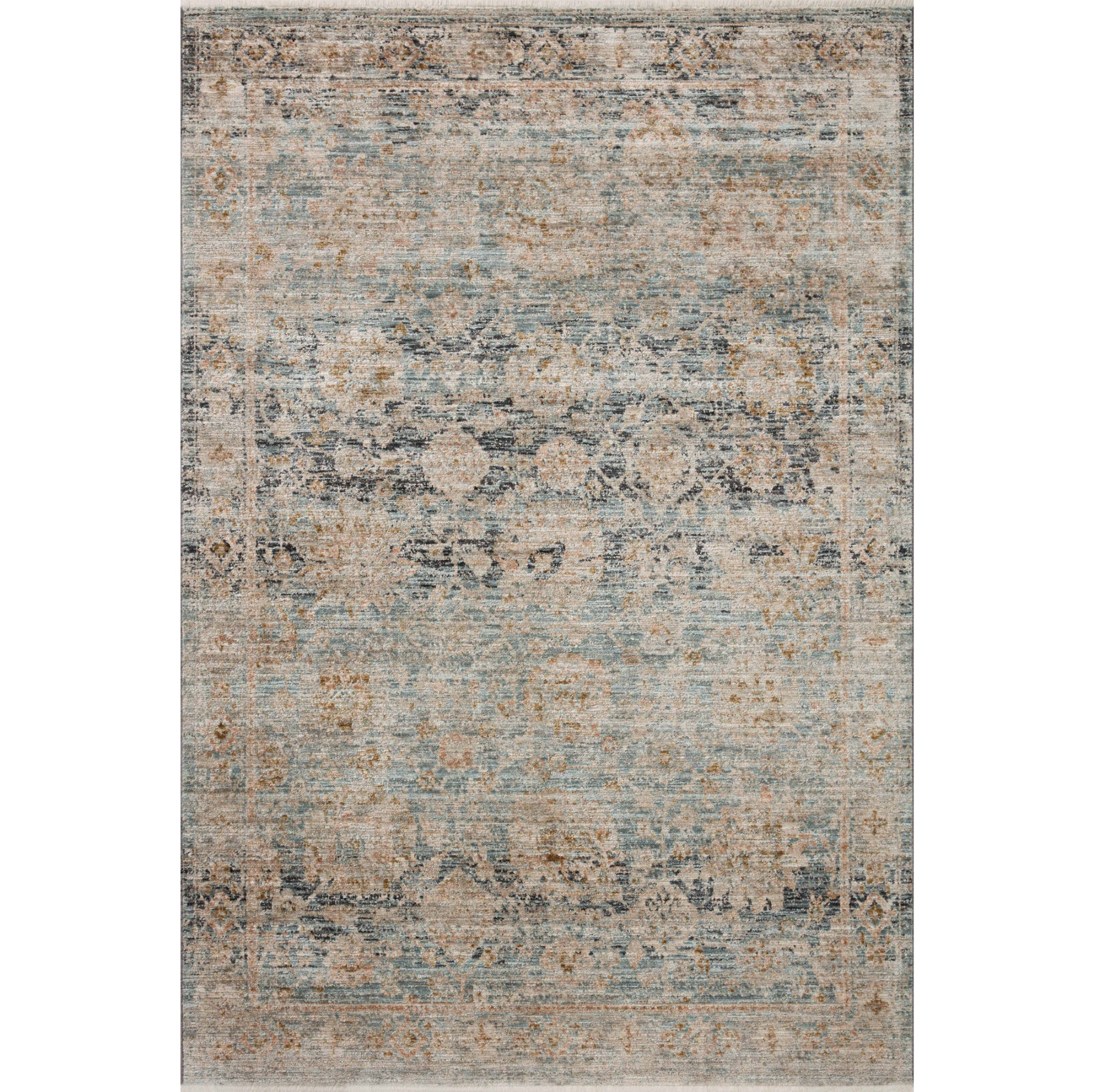 Jean Stoffer x Loloi Katherine Ocean/Coral Rug