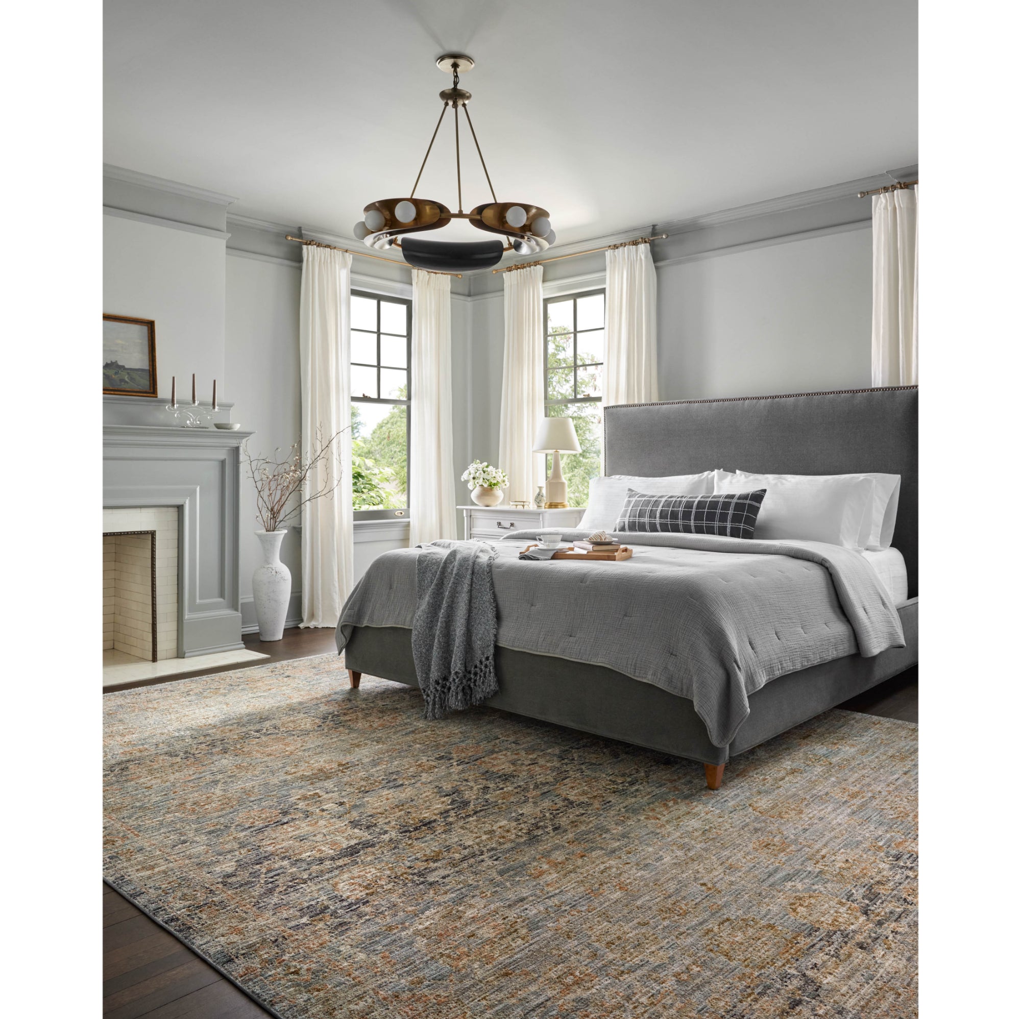 Jean Stoffer x Loloi Katherine Ocean/Coral Rug