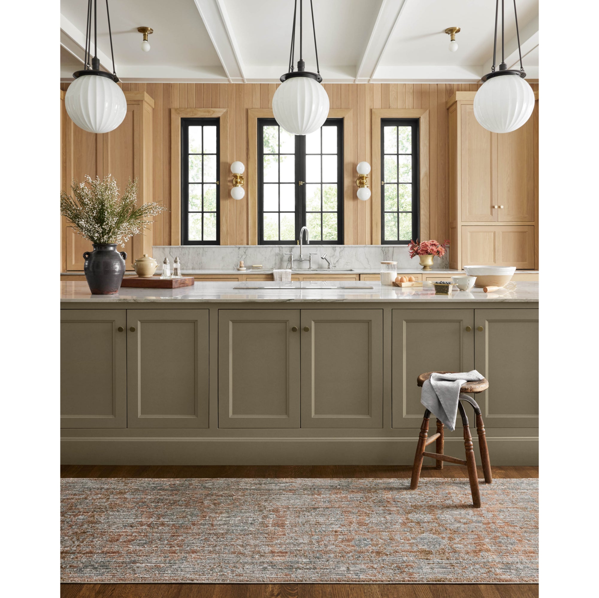 Jean Stoffer x Loloi Katherine Terracotta/Smoke Rug