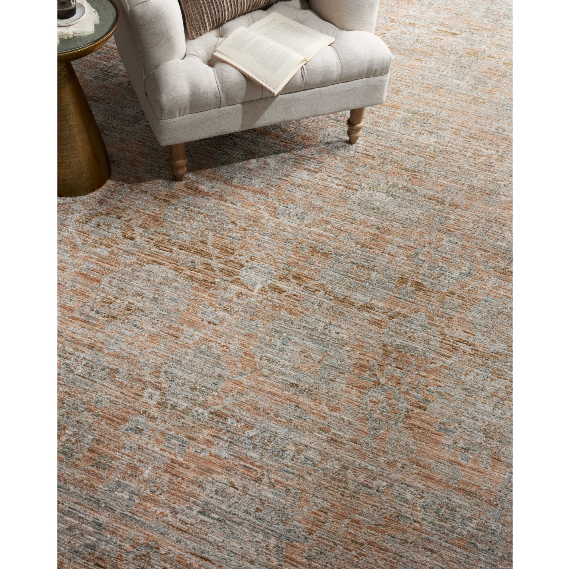 Jean Stoffer x Loloi Katherine Terracotta/Smoke Rug