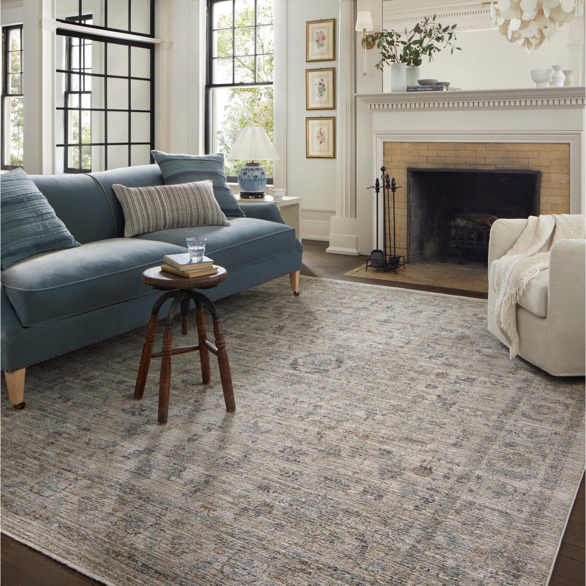 Jean Stoffer x Loloi Katherine Beige/Mist Rug