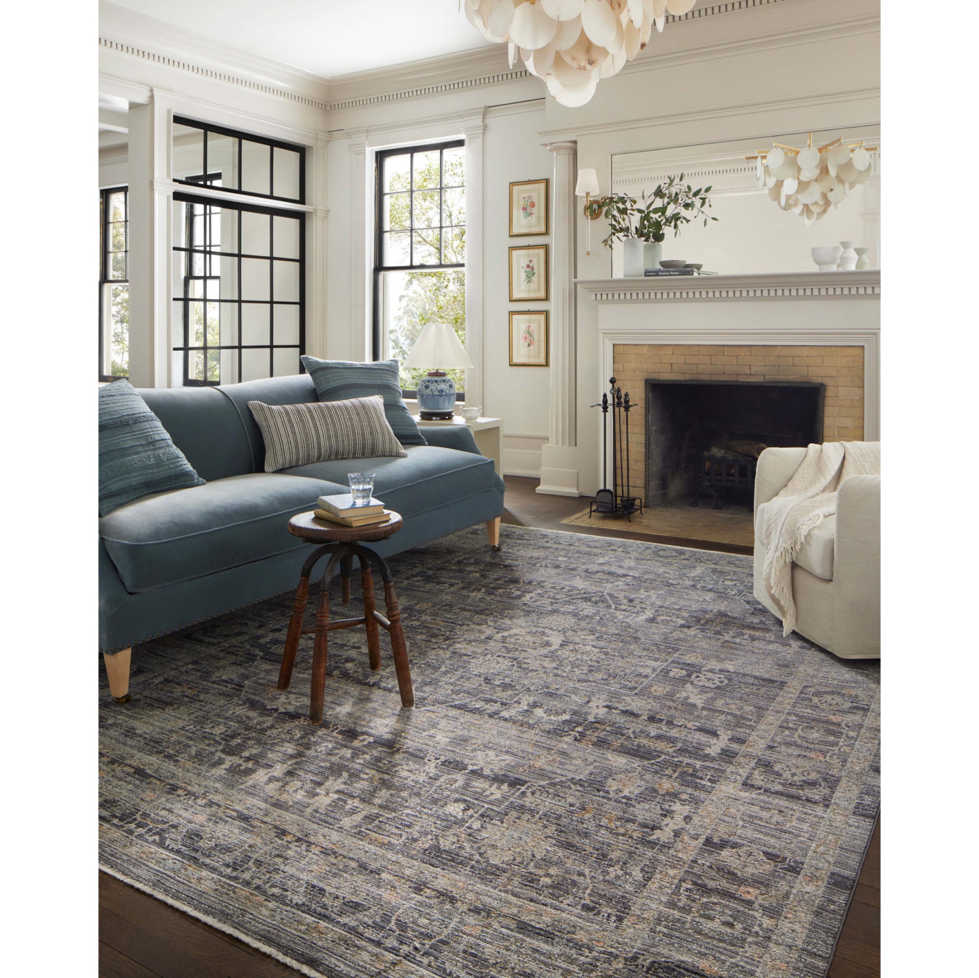 Jean Stoffer x Loloi Katherine Midnight/Tobacco Rug