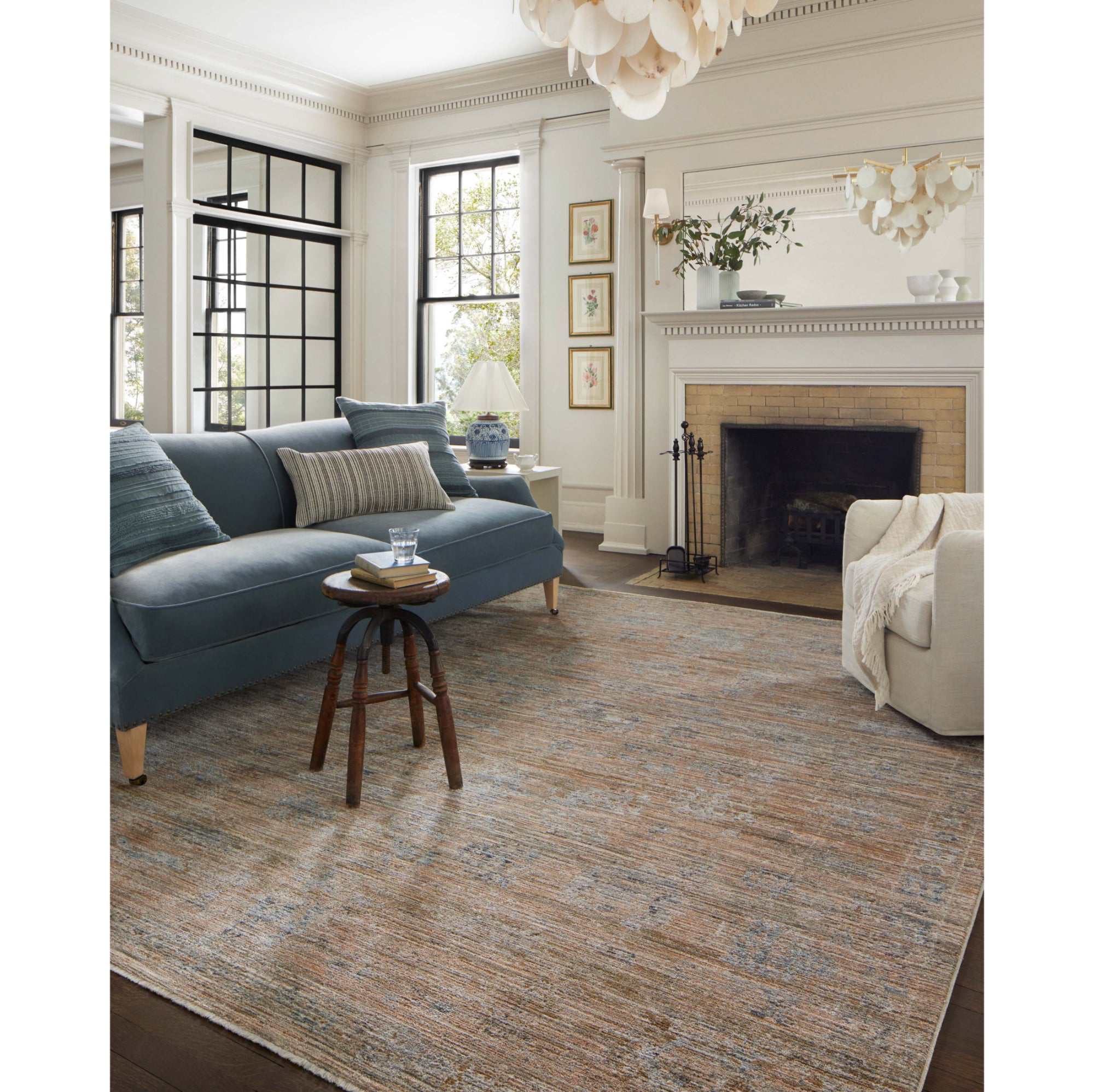 Jean Stoffer x Loloi Katherine Copper/Steel Rug