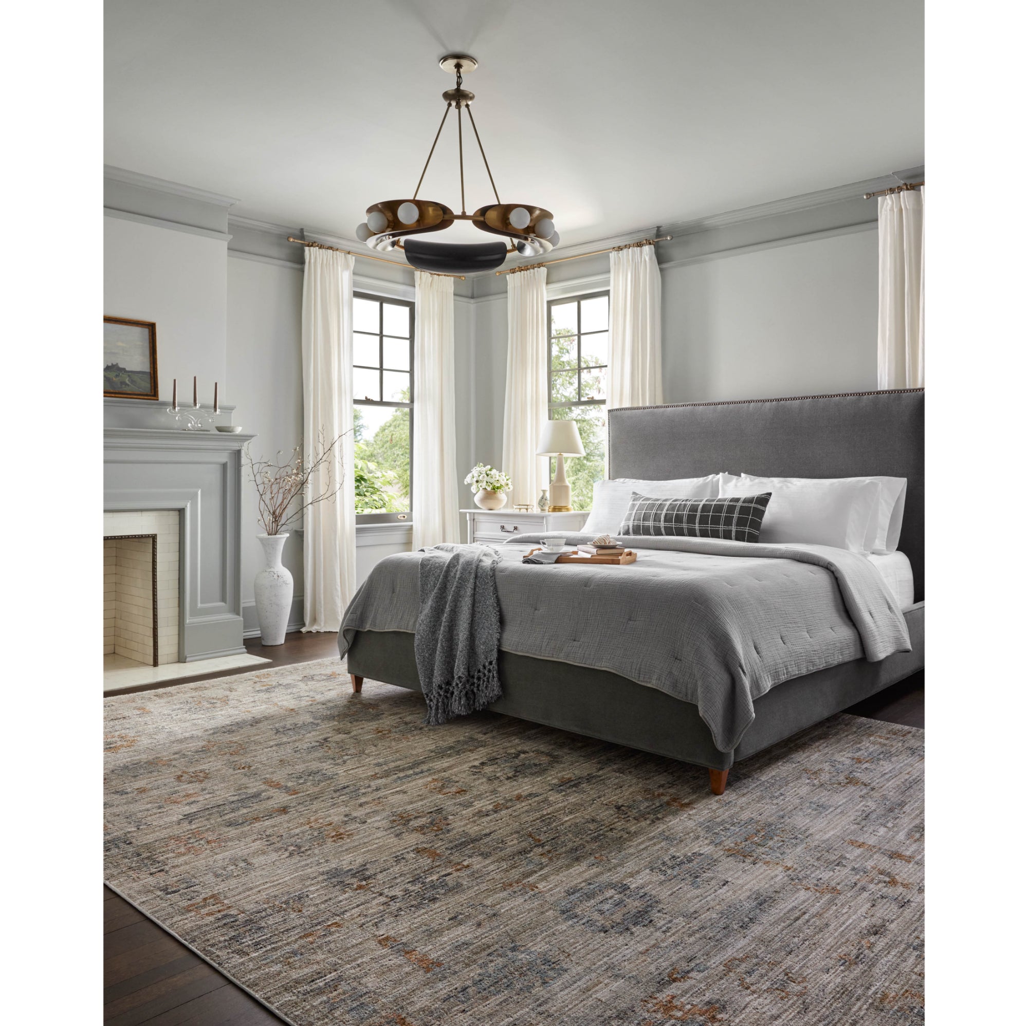 Jean Stoffer x Loloi Katherine Pebble/Ocean Rug