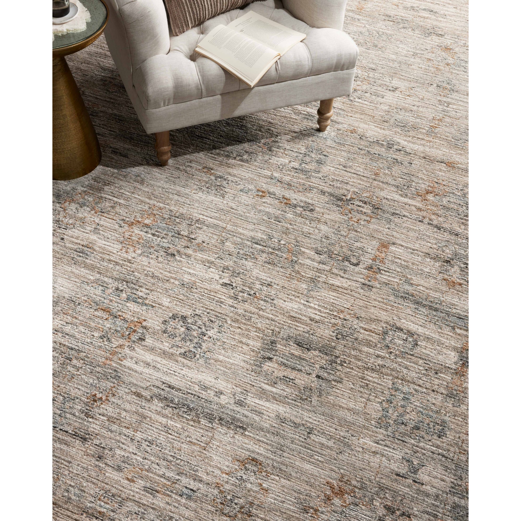 Jean Stoffer x Loloi Katherine Pebble/Ocean Rug