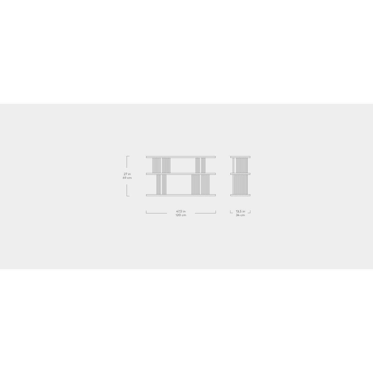 Albion 3-Tier Shelving Unit