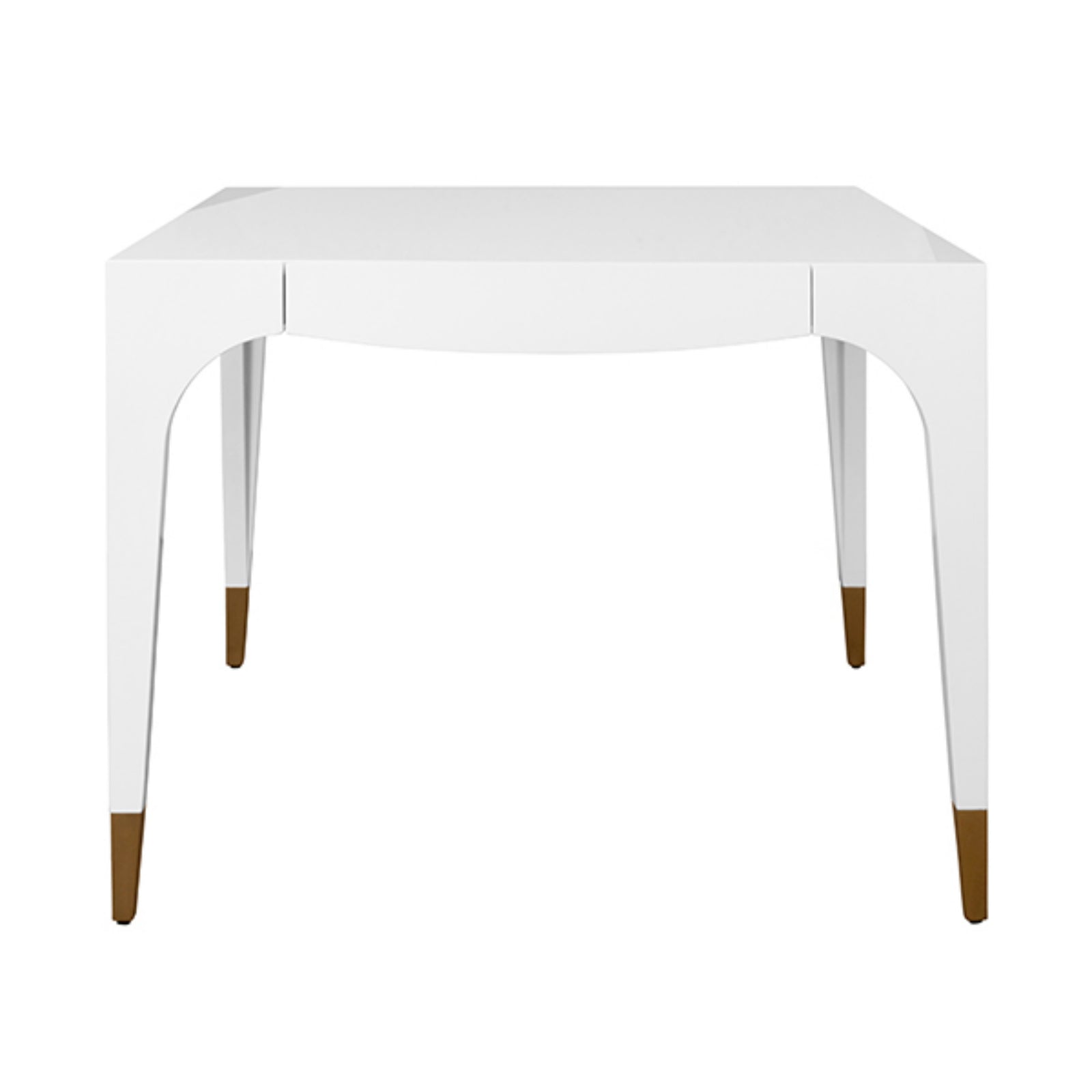 Lacey Square Tapered Leg Two Drawer Game Table