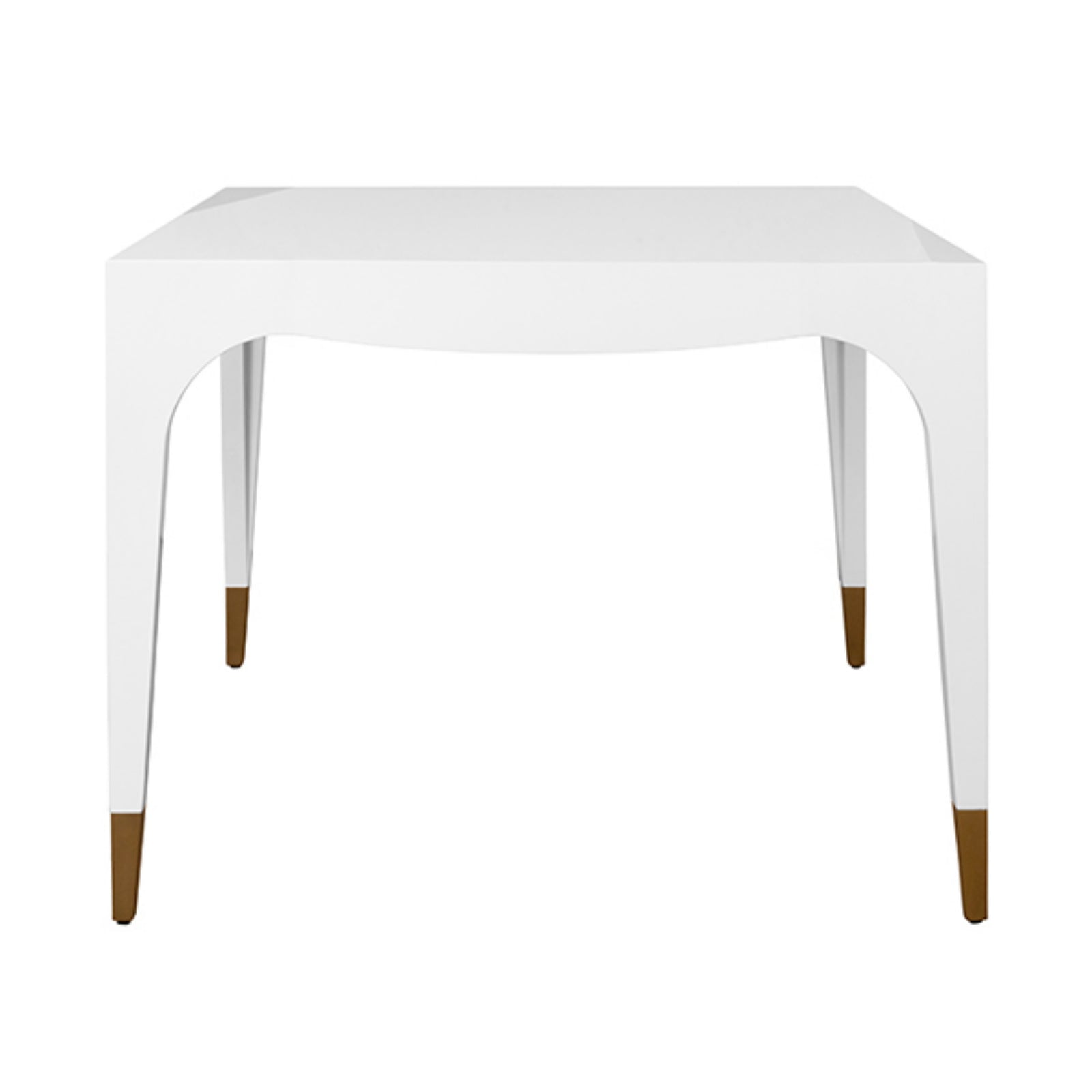 Lacey Square Tapered Leg Two Drawer Game Table