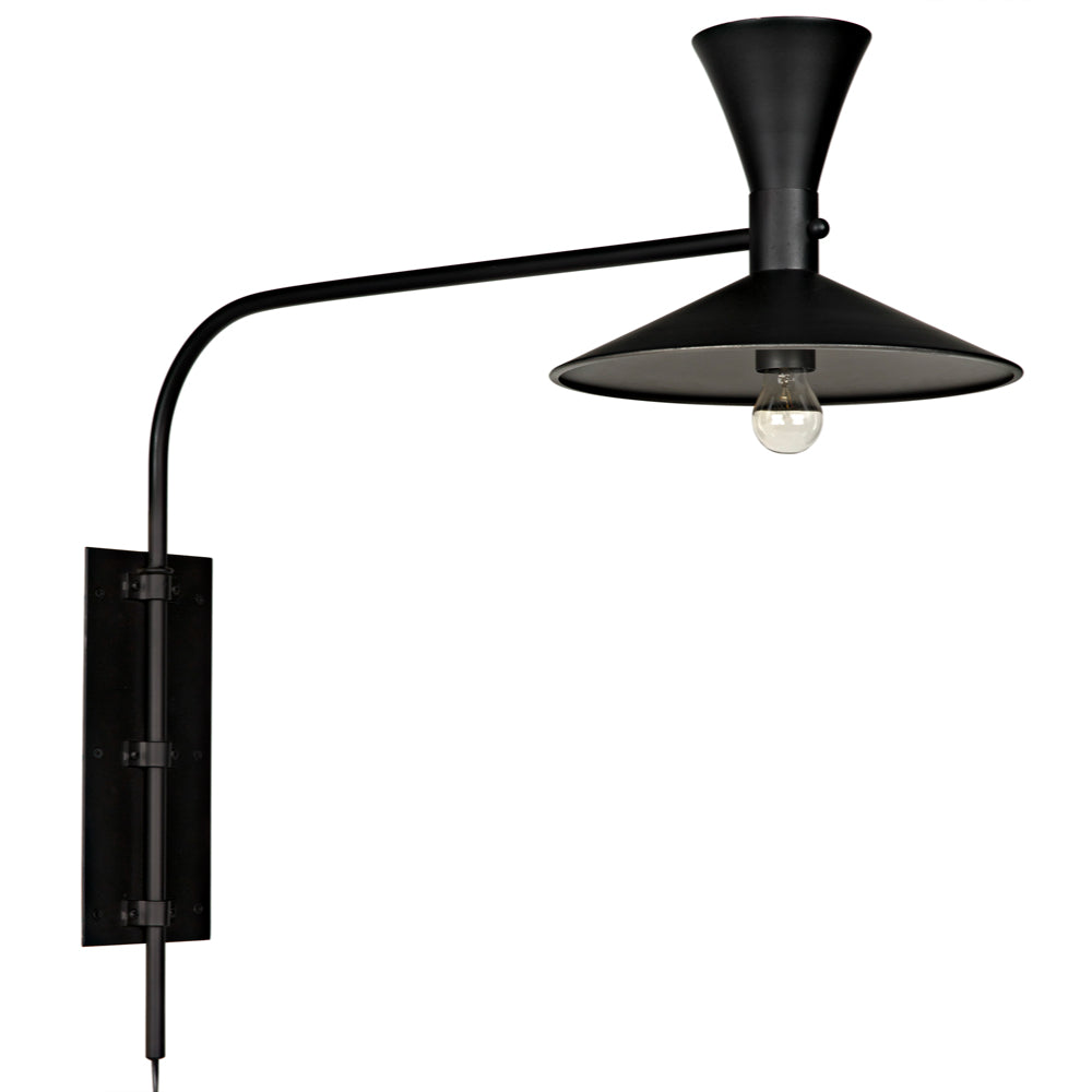 Enzo Sconce Sconces Noir , Black Friday Sale Noir Furniture Sale, Old Bones Co, Mid Century Furniture Sale, Four Hands Furniture, Black Friday Sale Enzo Sconce,Gus Sale, Perigold Enzo Sconce Sconces Black Friday Sale , Perigold Sale Enzo Sconce,Enzo Sconce Lulu and Georgia, Burke Decor Sale Enzo Sconce, www.oldbonesco.com