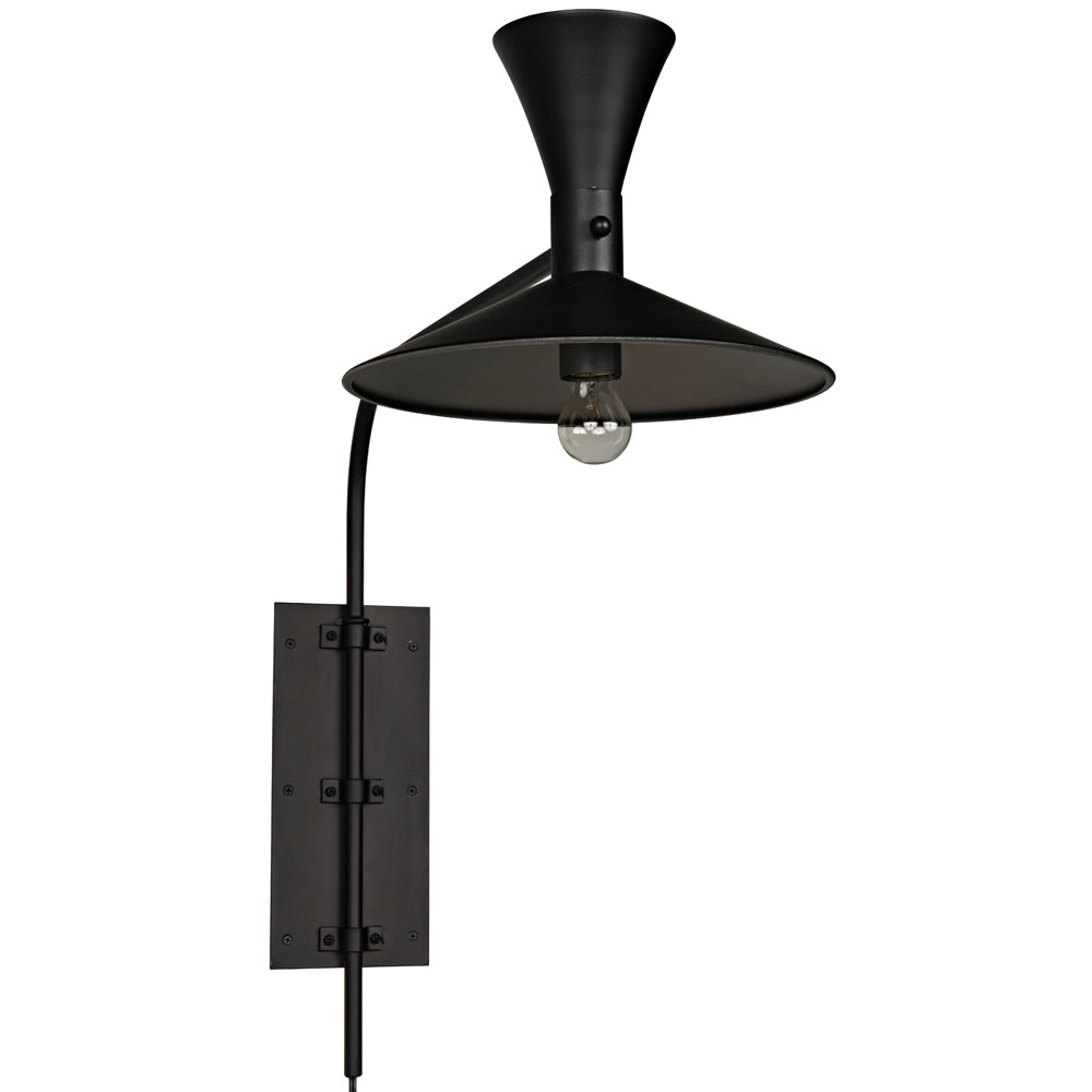 Enzo Sconce Sconces Noir , Black Friday Sale Noir Furniture Sale, Old Bones Co, Mid Century Furniture Sale, Four Hands Furniture, Black Friday Sale Enzo Sconce,Gus Sale, Perigold Enzo Sconce Sconces Black Friday Sale , Perigold Sale Enzo Sconce,Enzo Sconce Lulu and Georgia, Burke Decor Sale Enzo Sconce, www.oldbonesco.com