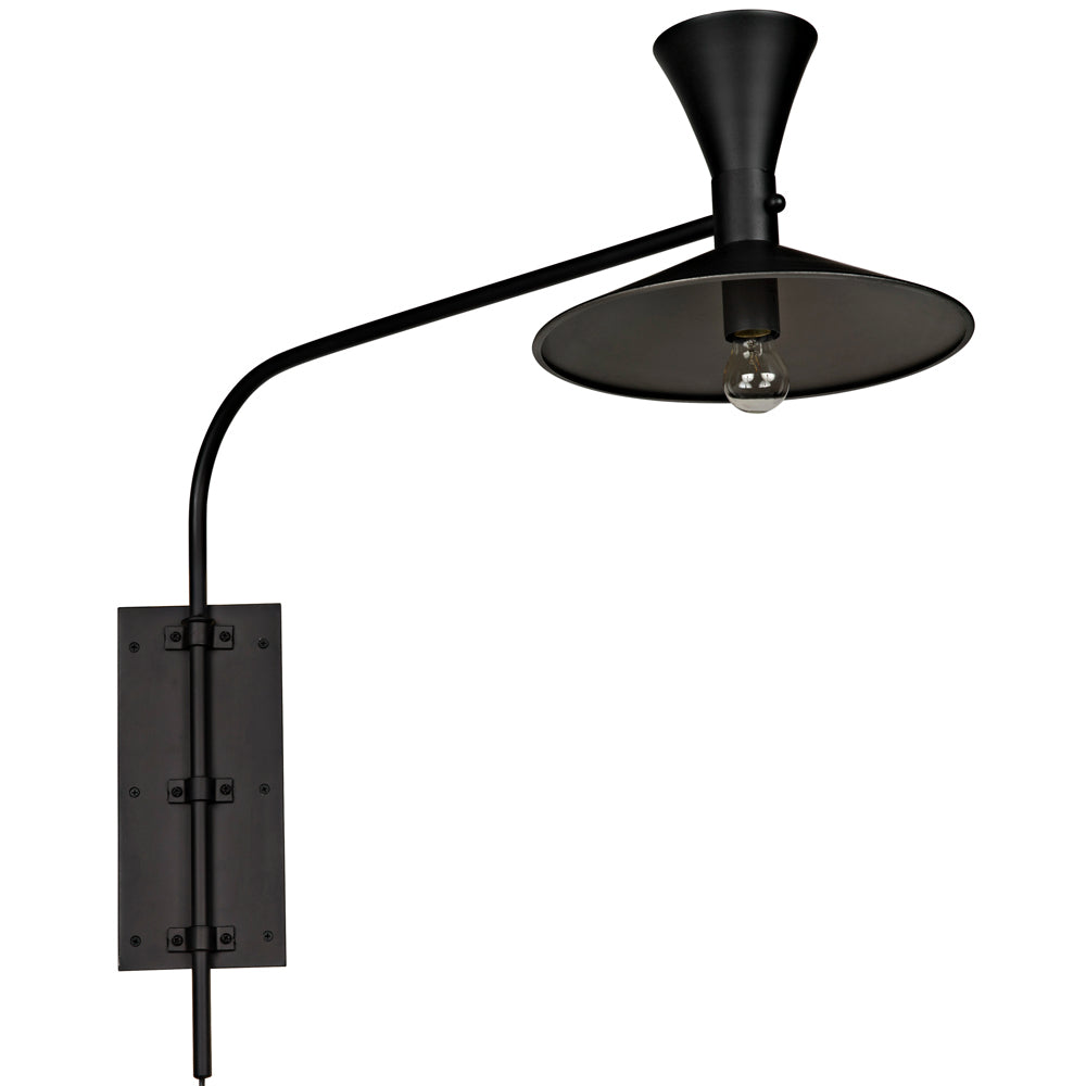 Enzo Sconce Sconces Noir , Black Friday Sale Noir Furniture Sale, Old Bones Co, Mid Century Furniture Sale, Four Hands Furniture, Black Friday Sale Enzo Sconce,Gus Sale, Perigold Enzo Sconce Sconces Black Friday Sale , Perigold Sale Enzo Sconce,Enzo Sconce Lulu and Georgia, Burke Decor Sale Enzo Sconce, www.oldbonesco.com